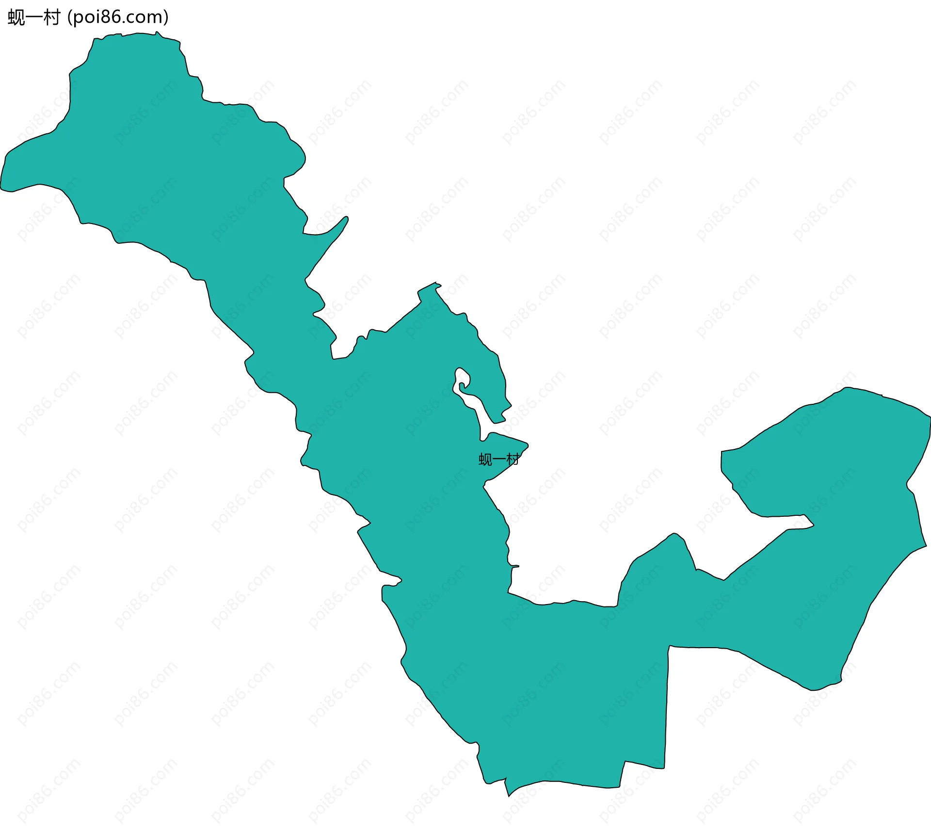 蚬一村边界地图