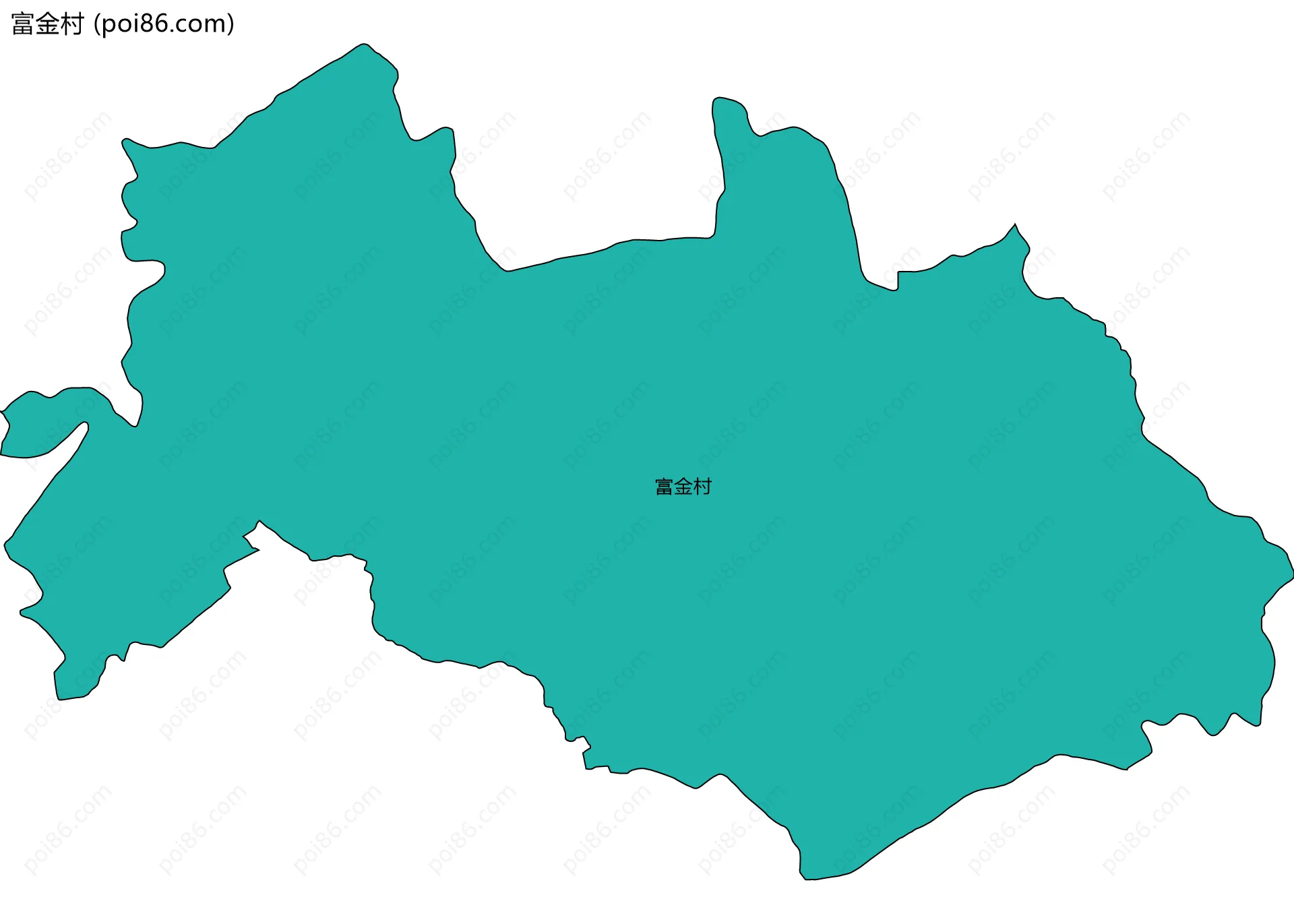 富金村边界地图