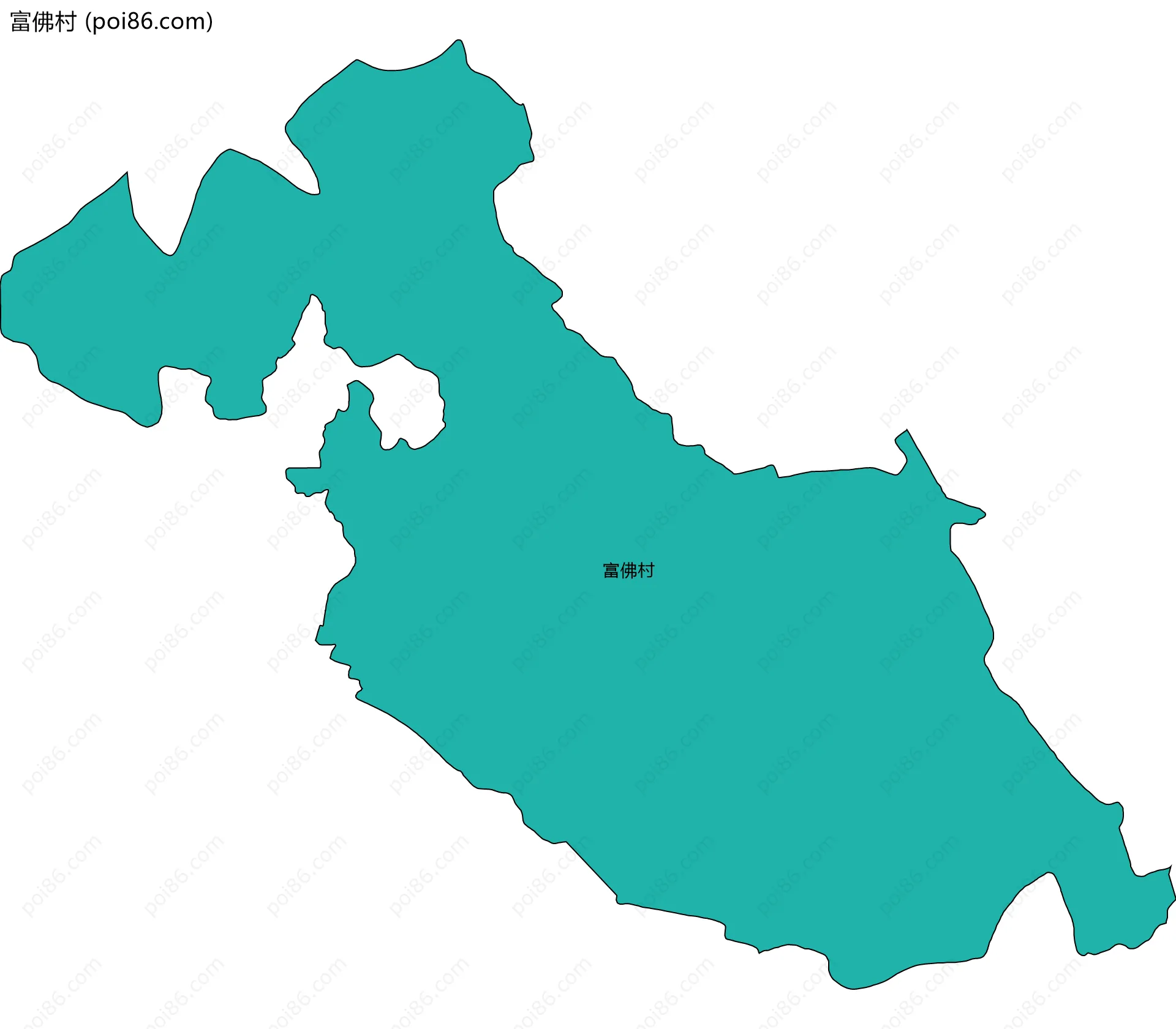 富佛村边界地图
