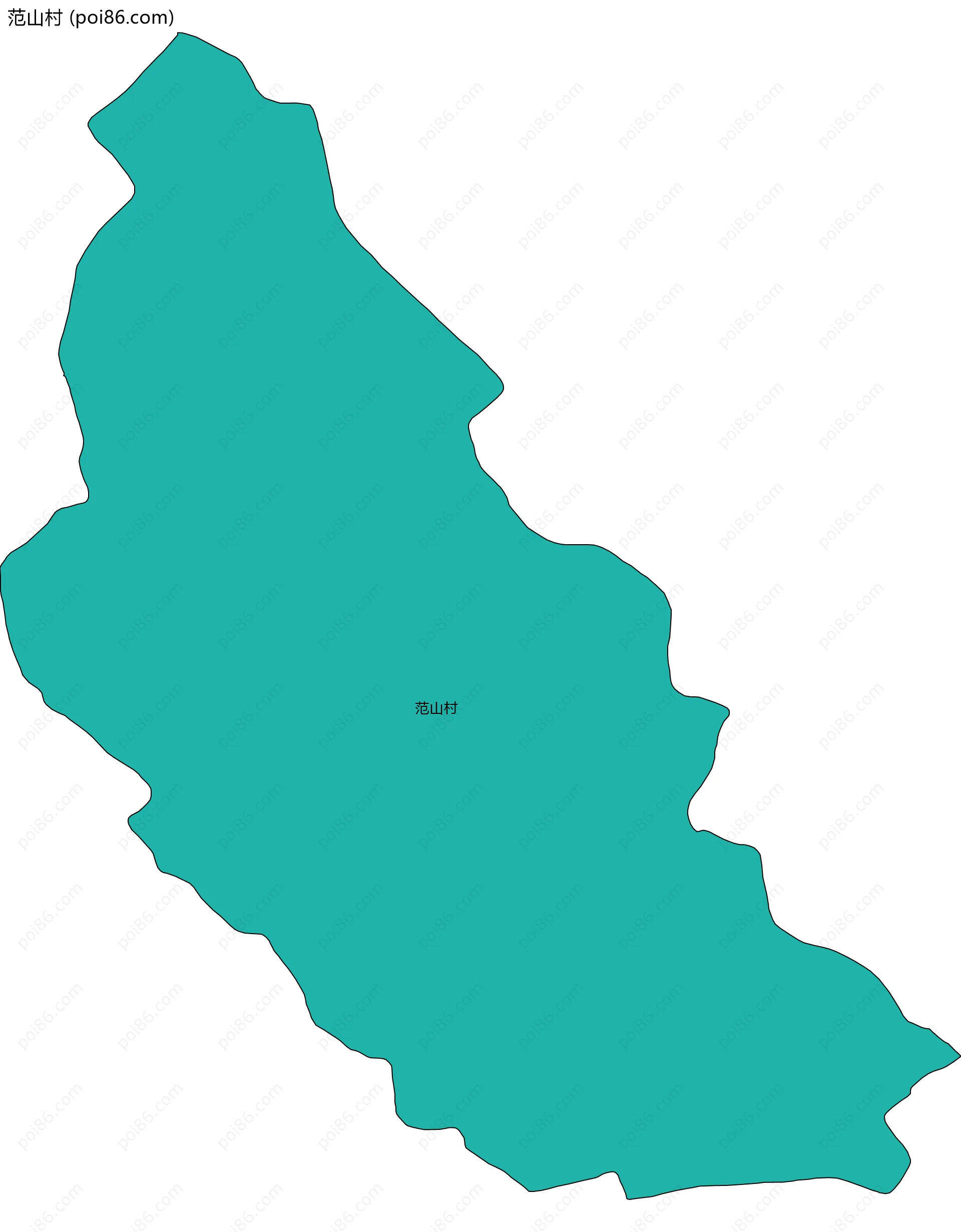 范山村边界地图