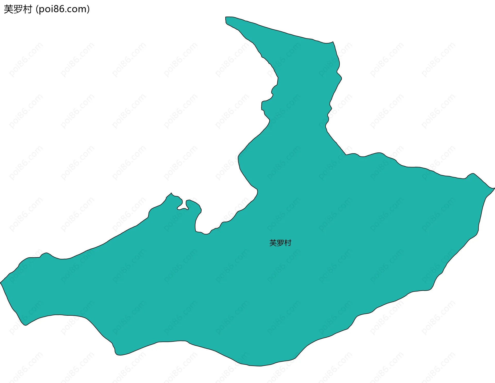 芙罗村边界地图