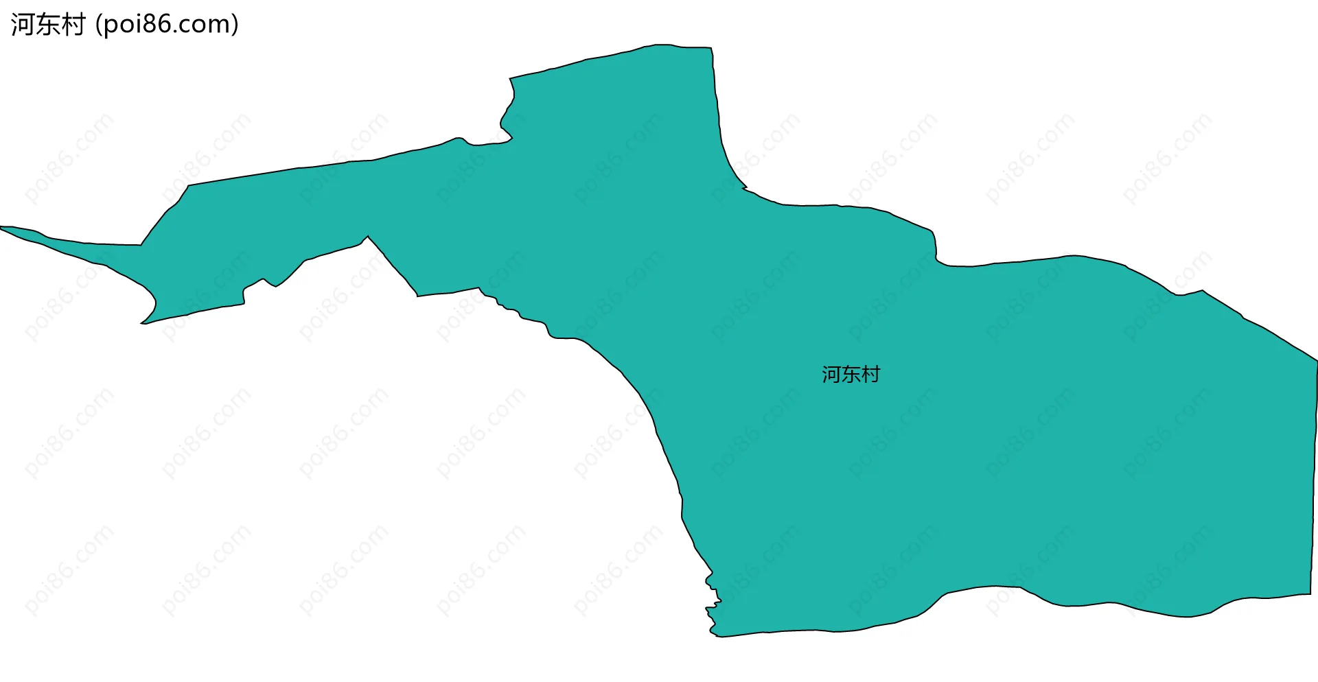 河东村边界地图