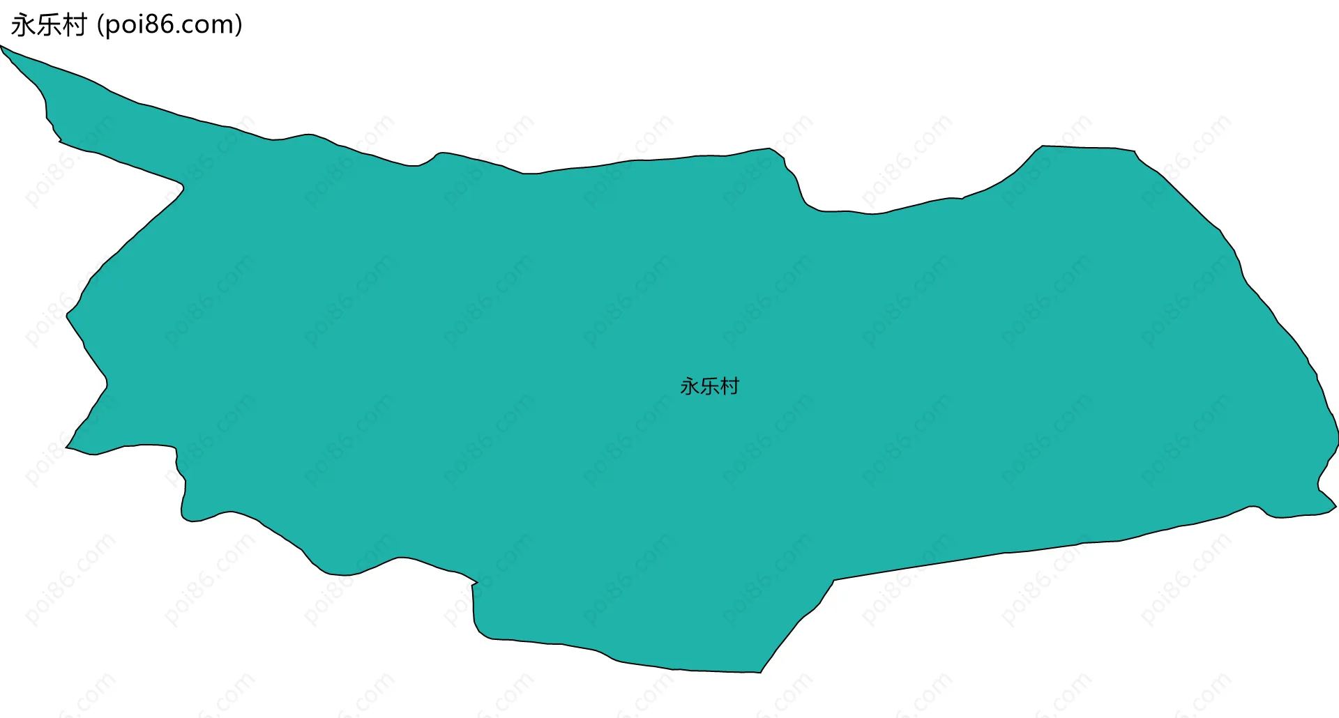 永乐村边界地图