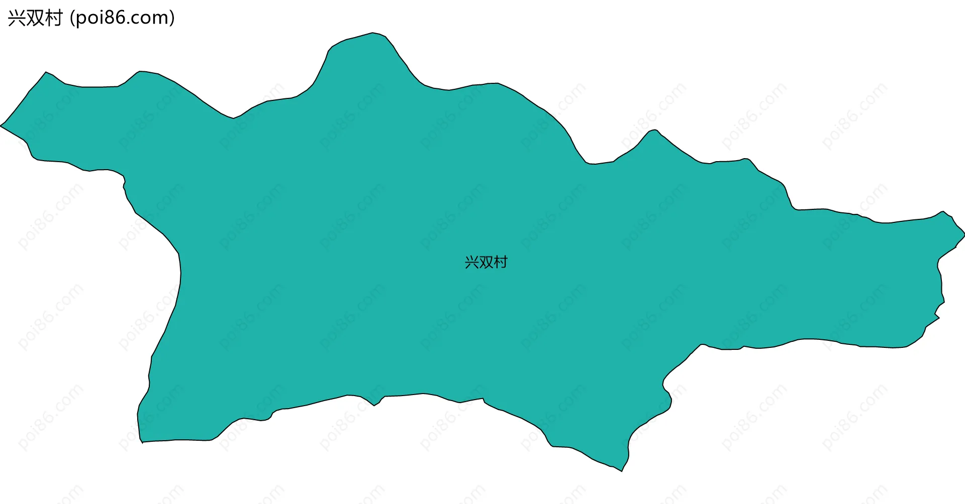 兴双村边界地图