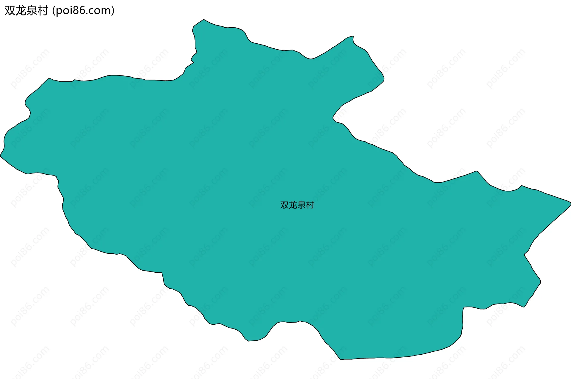 双龙泉村边界地图