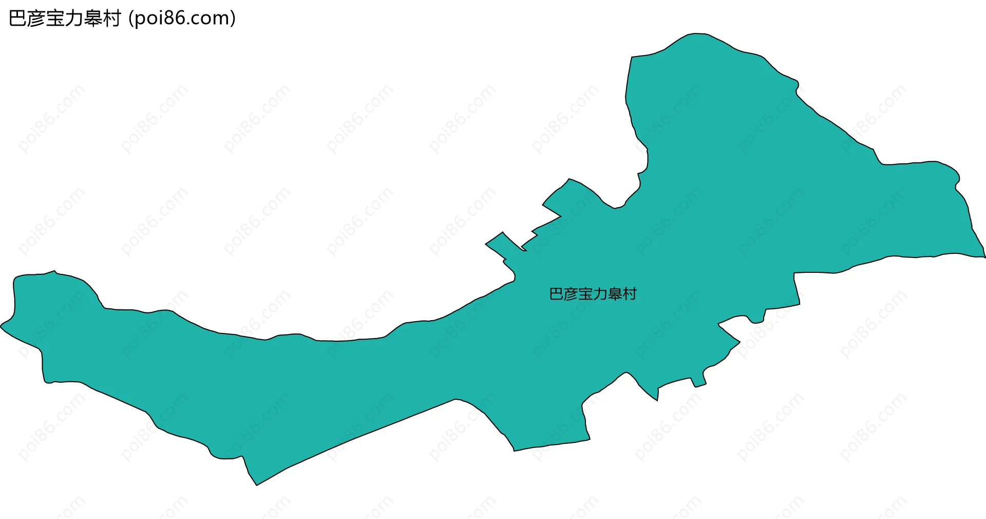 巴彦宝力皋村边界地图