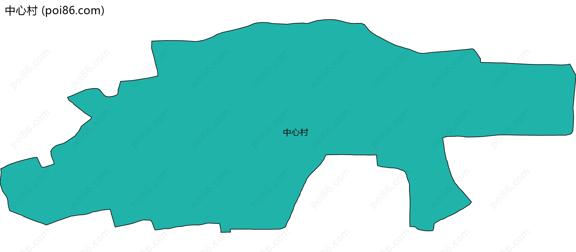 中心村边界地图