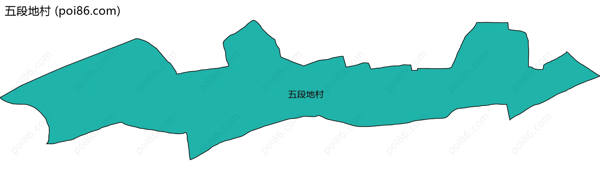 五段地村边界地图