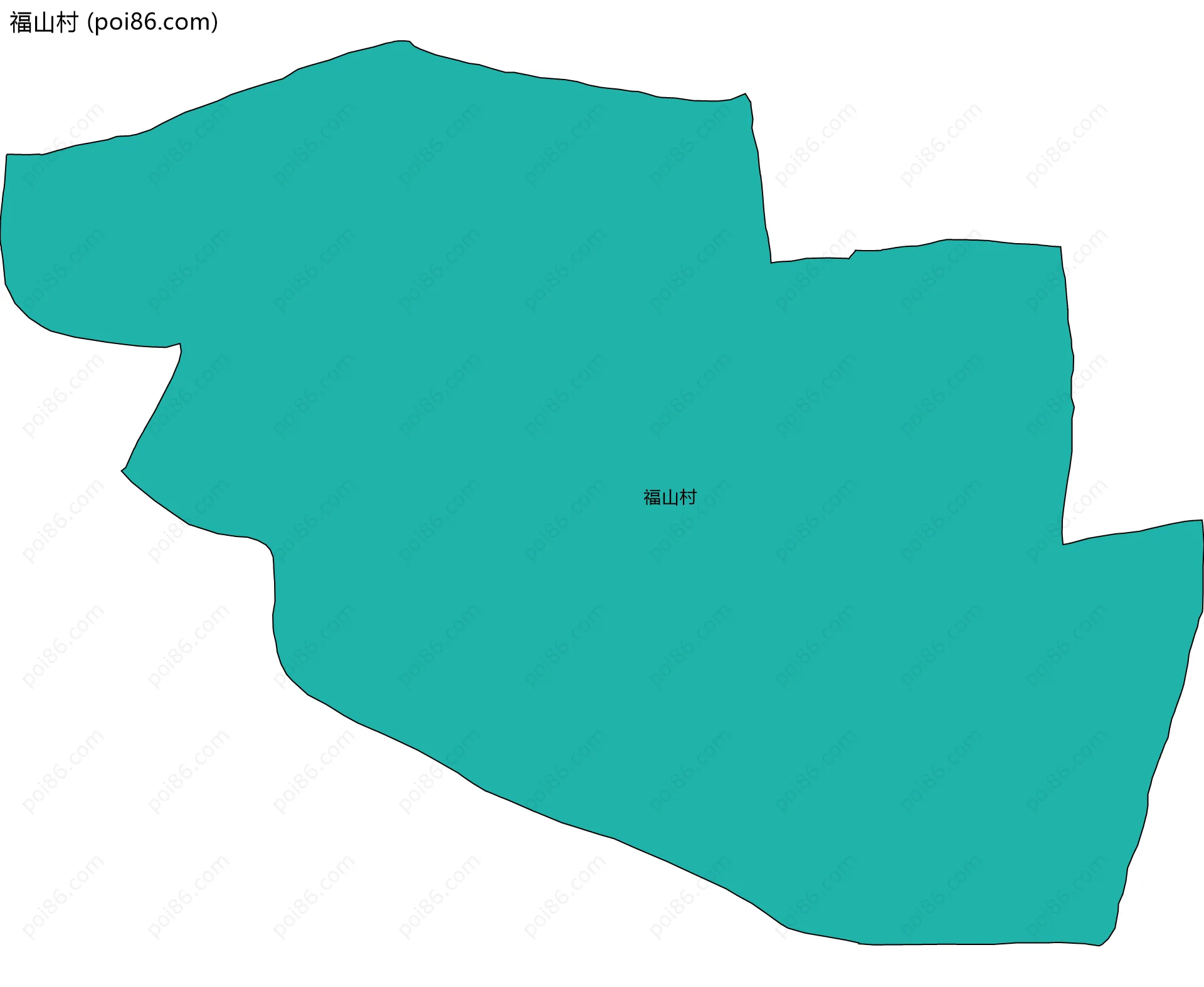 福山村边界地图