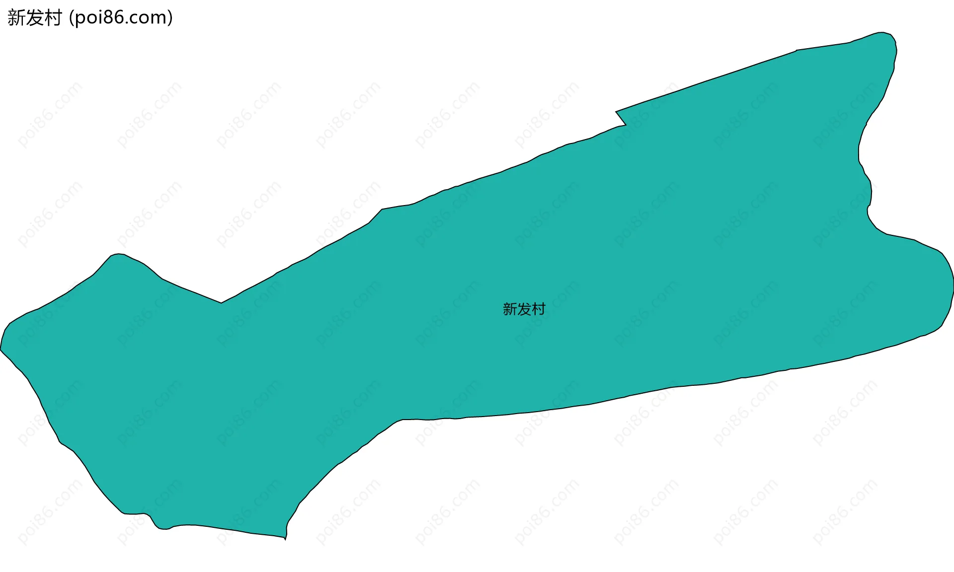 新发村边界地图