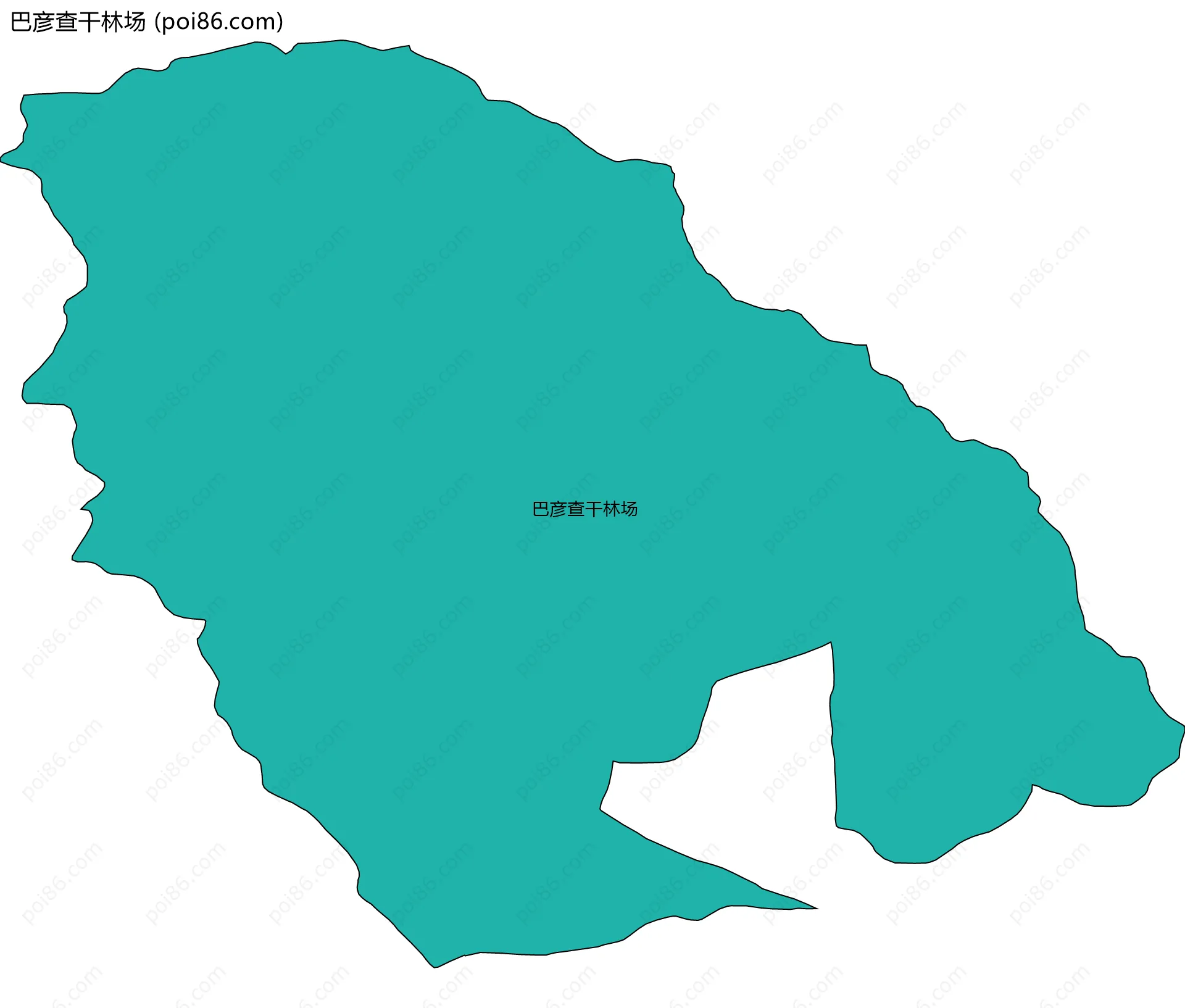 巴彦查干林场边界地图