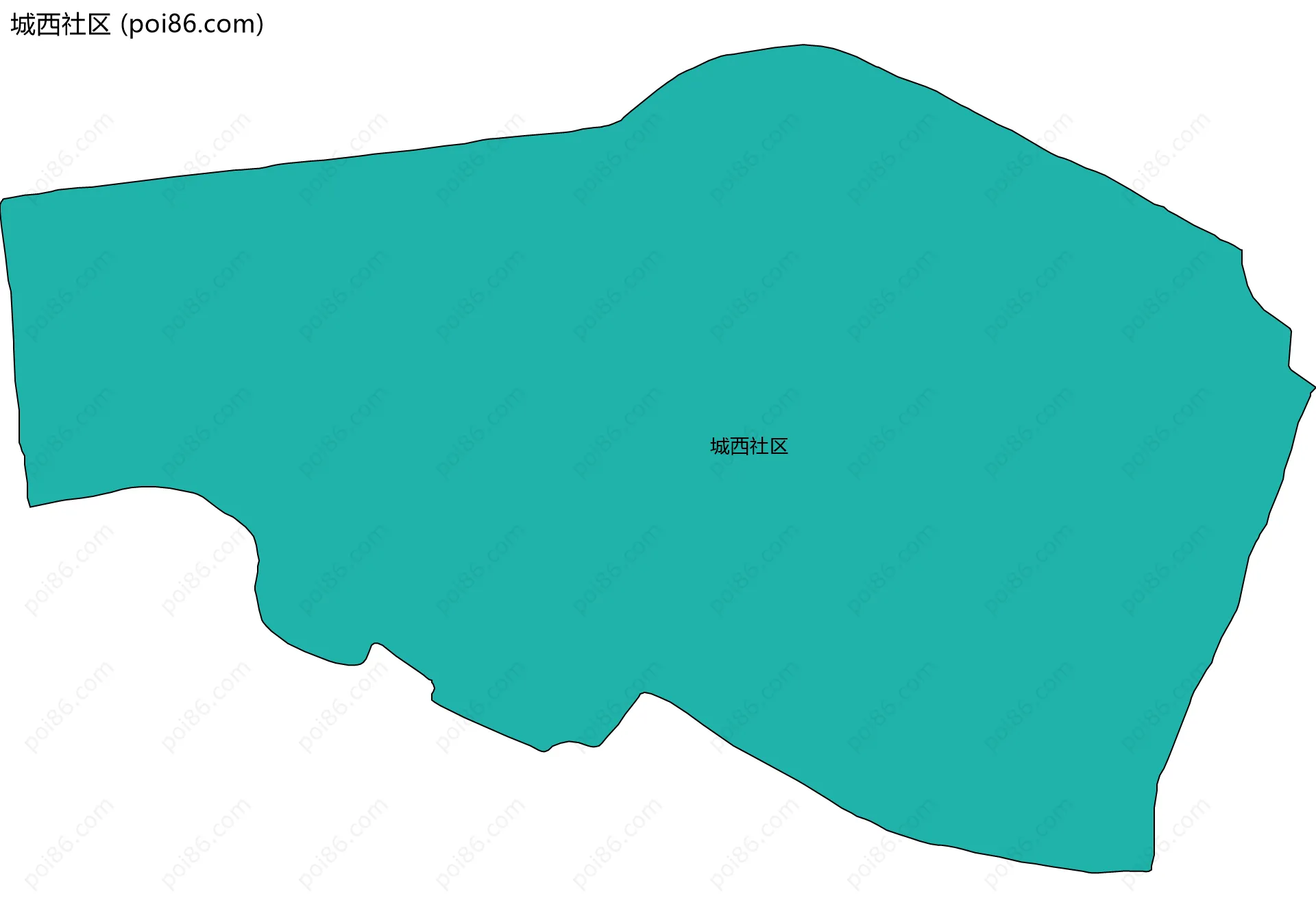 城西社区边界地图