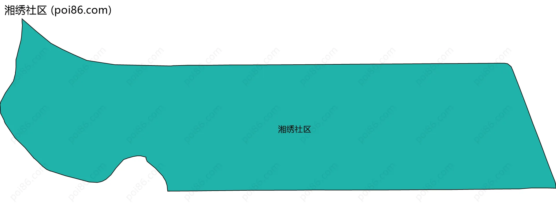 湘绣社区边界地图