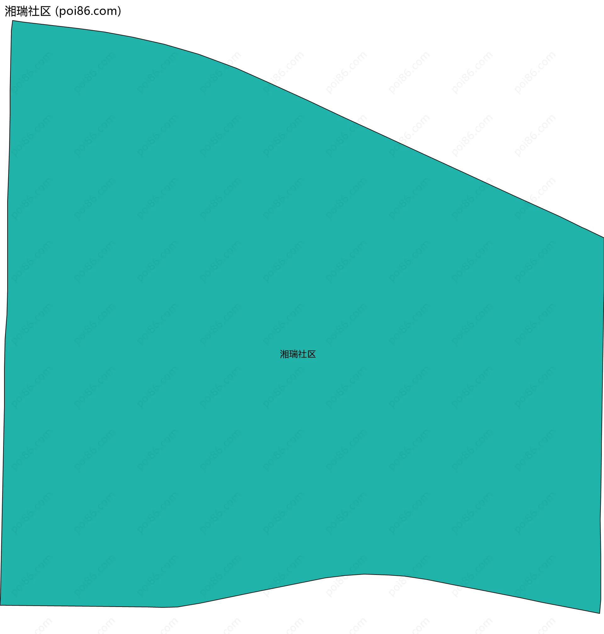 湘瑞社区边界地图