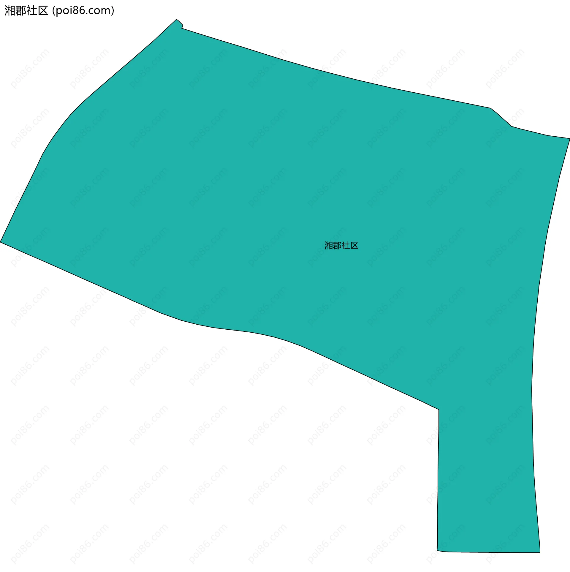 湘郡社区边界地图