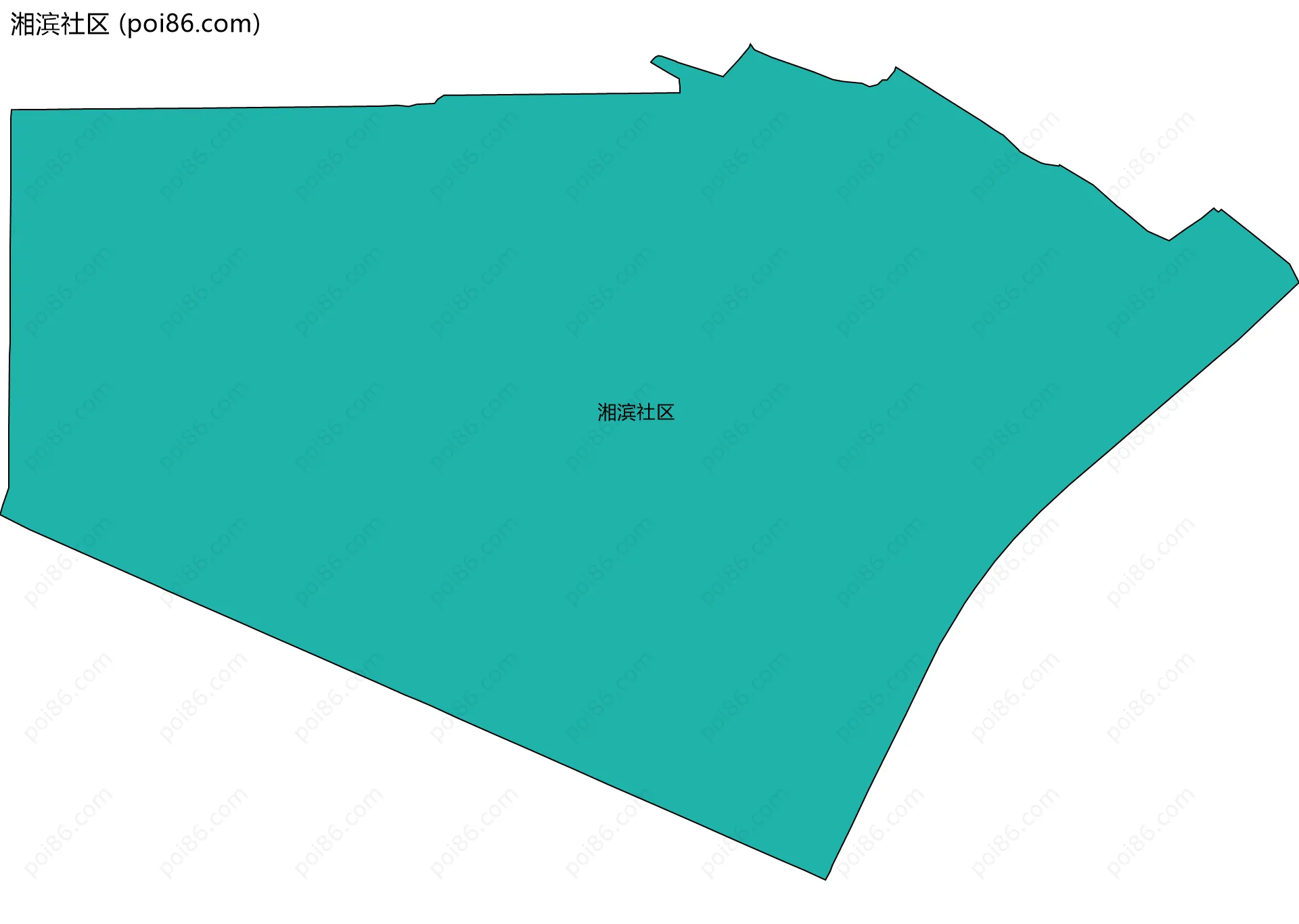 湘滨社区边界地图