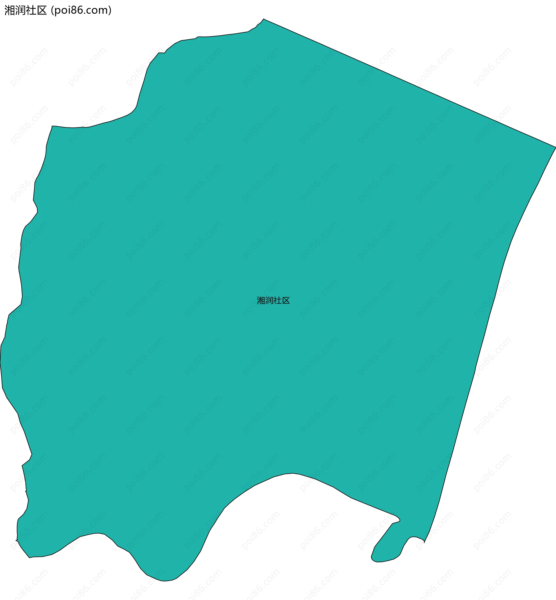 湘润社区边界地图