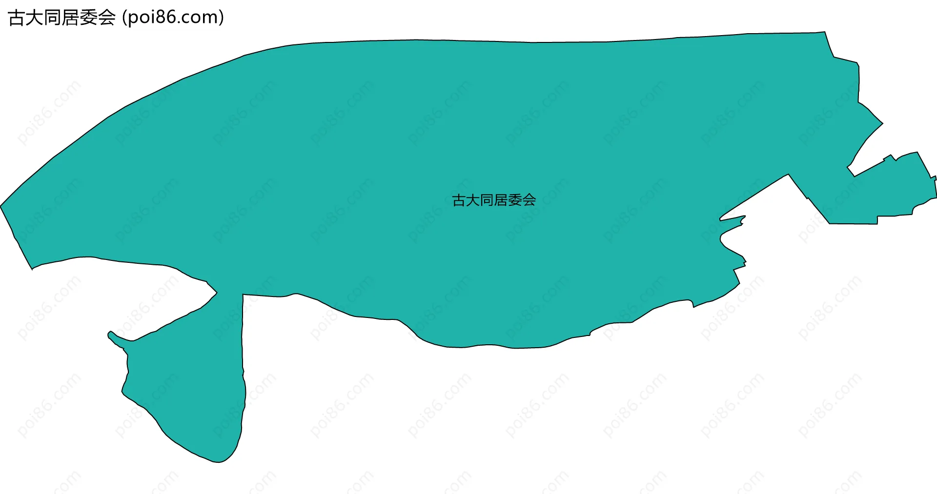 古大同居委会边界地图