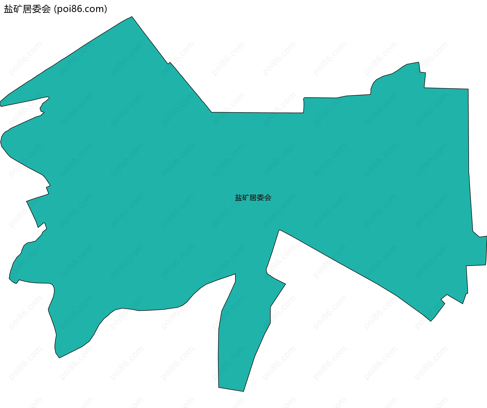 盐矿居委会边界地图