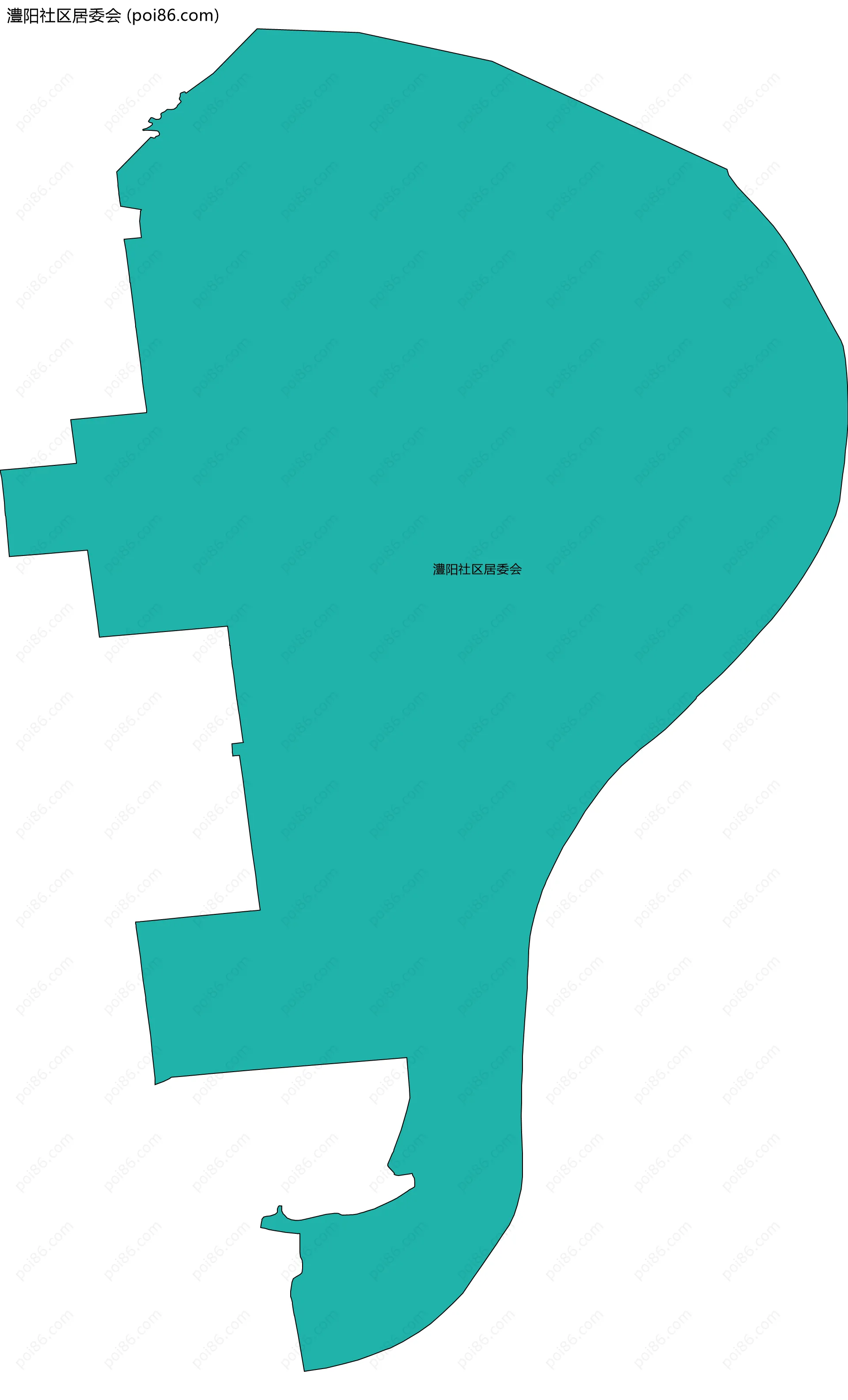 澧阳社区居委会边界地图