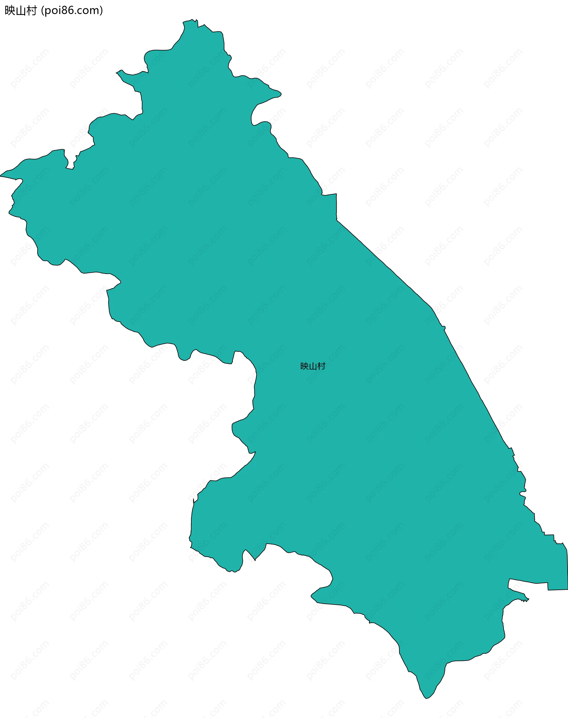 映山村边界地图