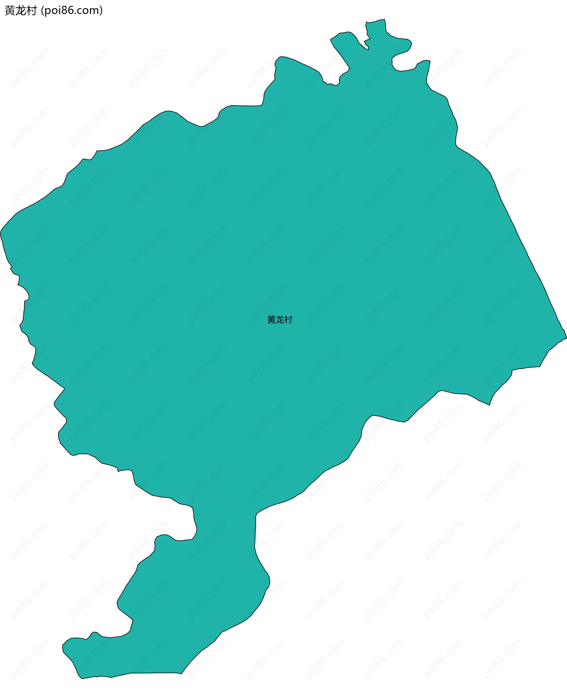 黄龙村边界地图