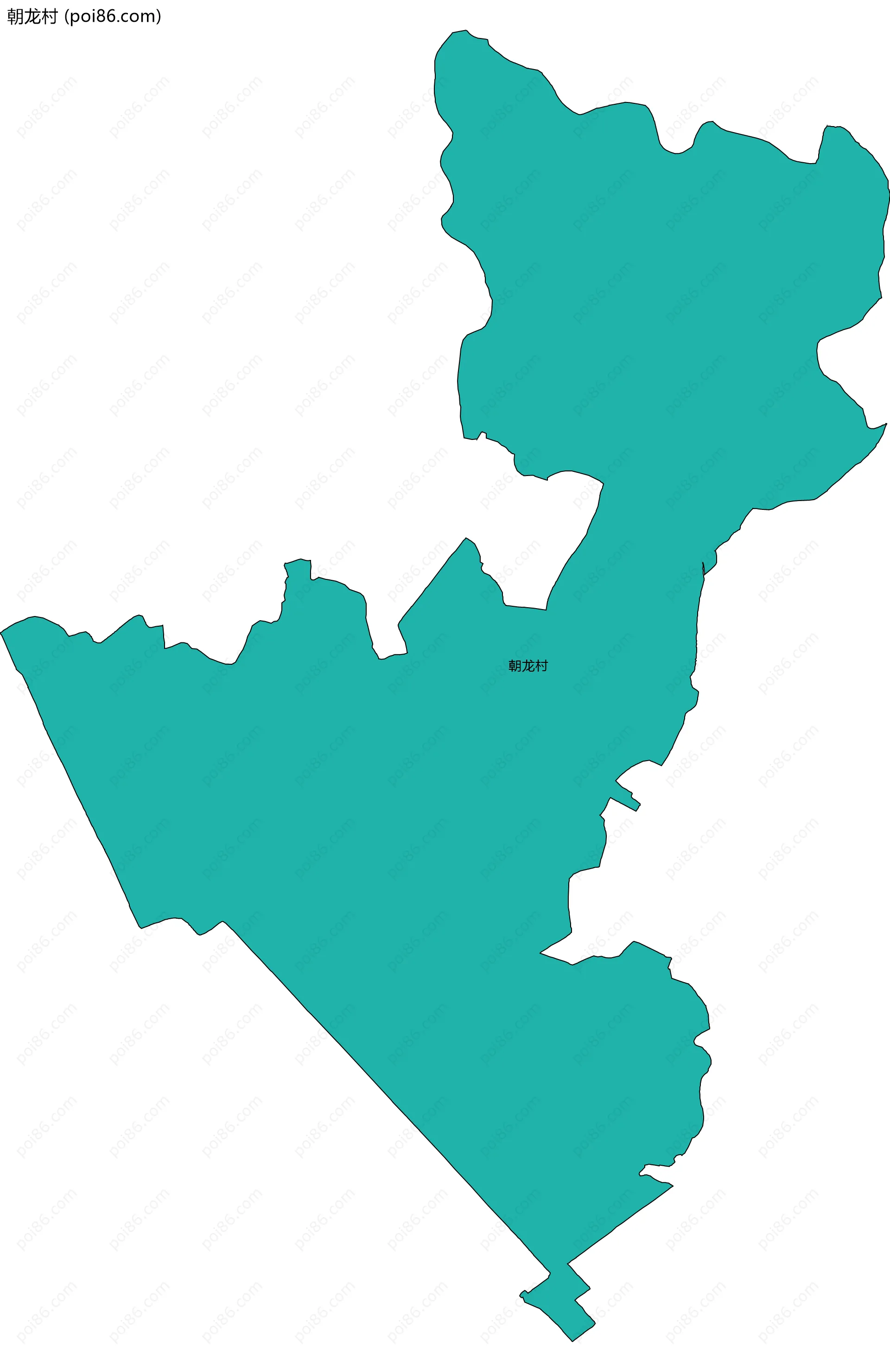 朝龙村边界地图