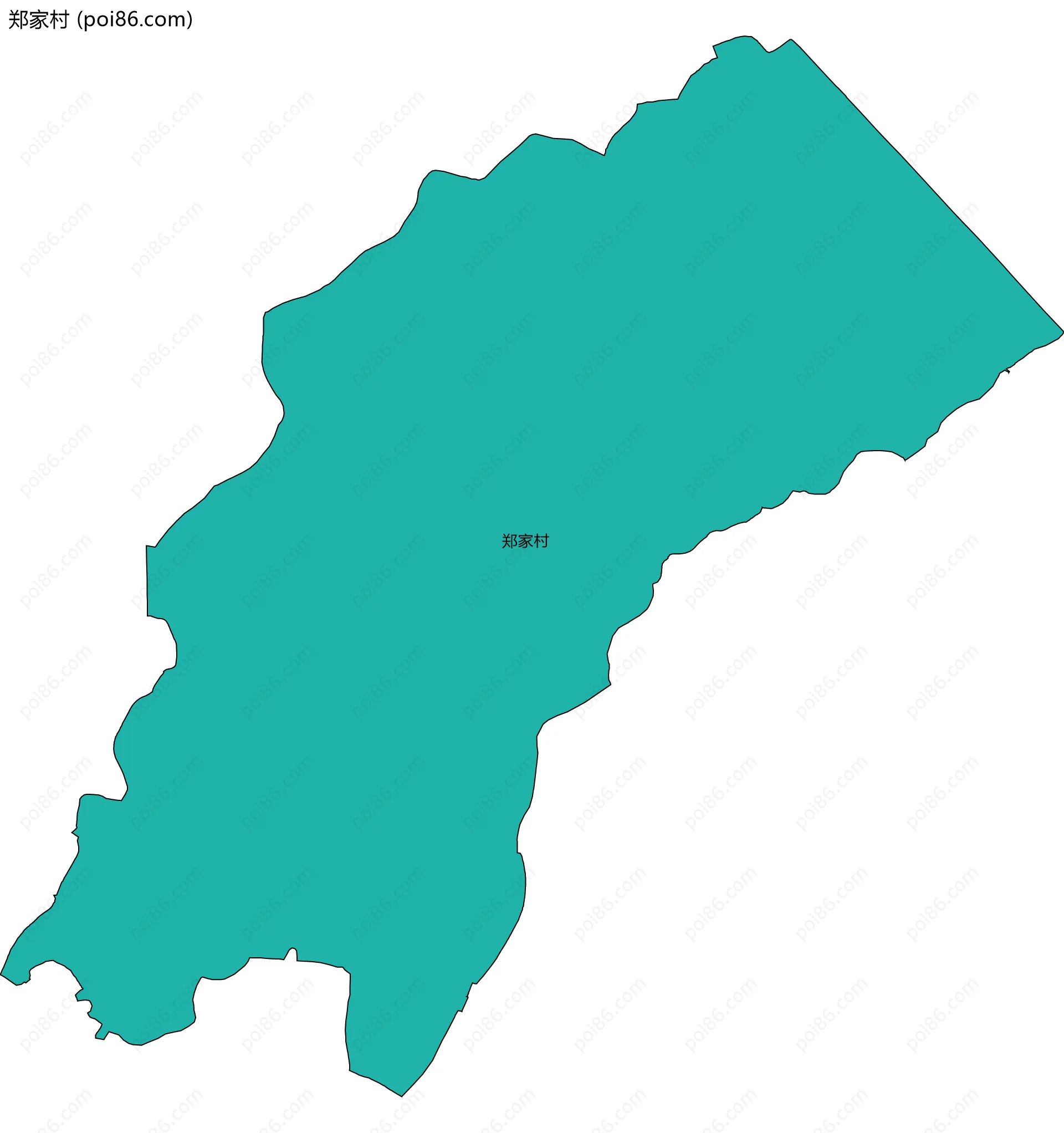 郑家村边界地图