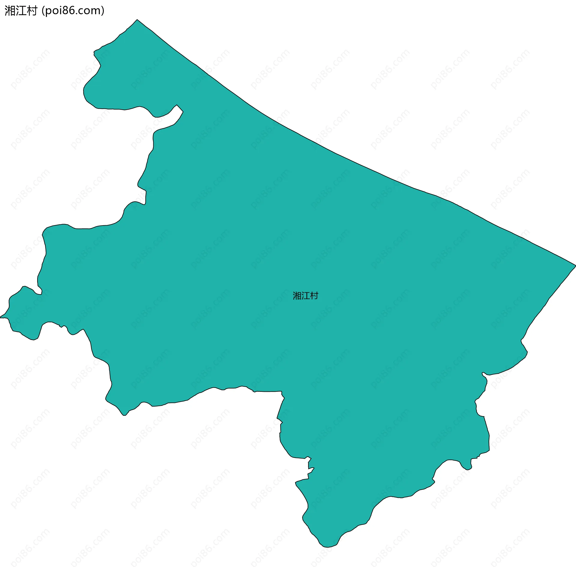 湘江村边界地图