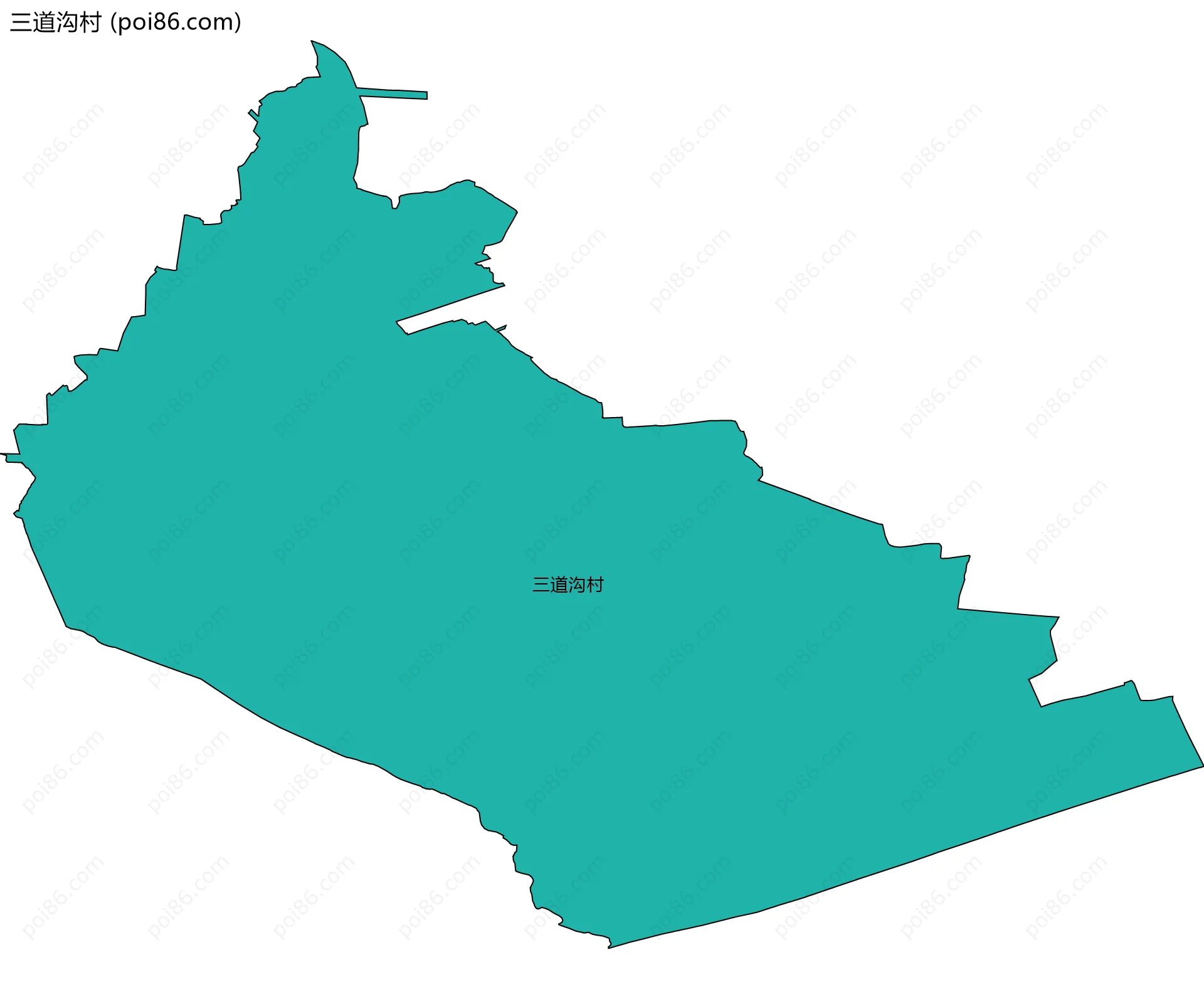 三道沟村边界地图