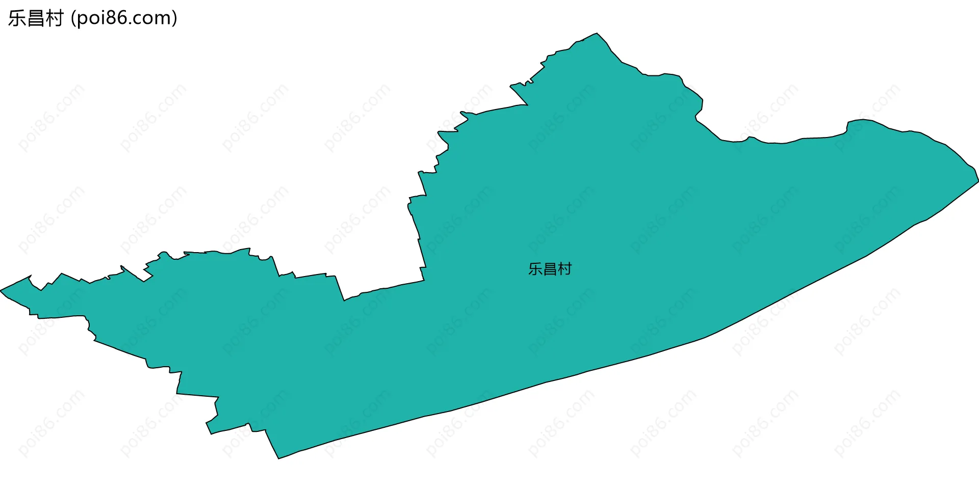 乐昌村边界地图