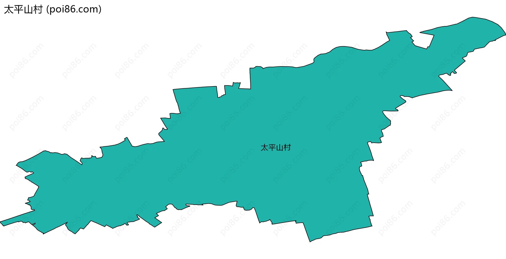 太平山村边界地图