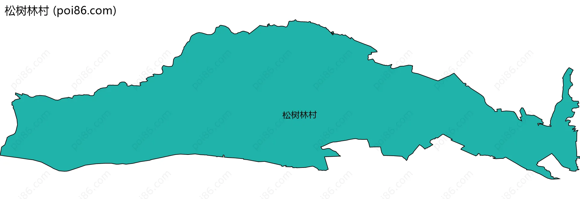 松树林村边界地图