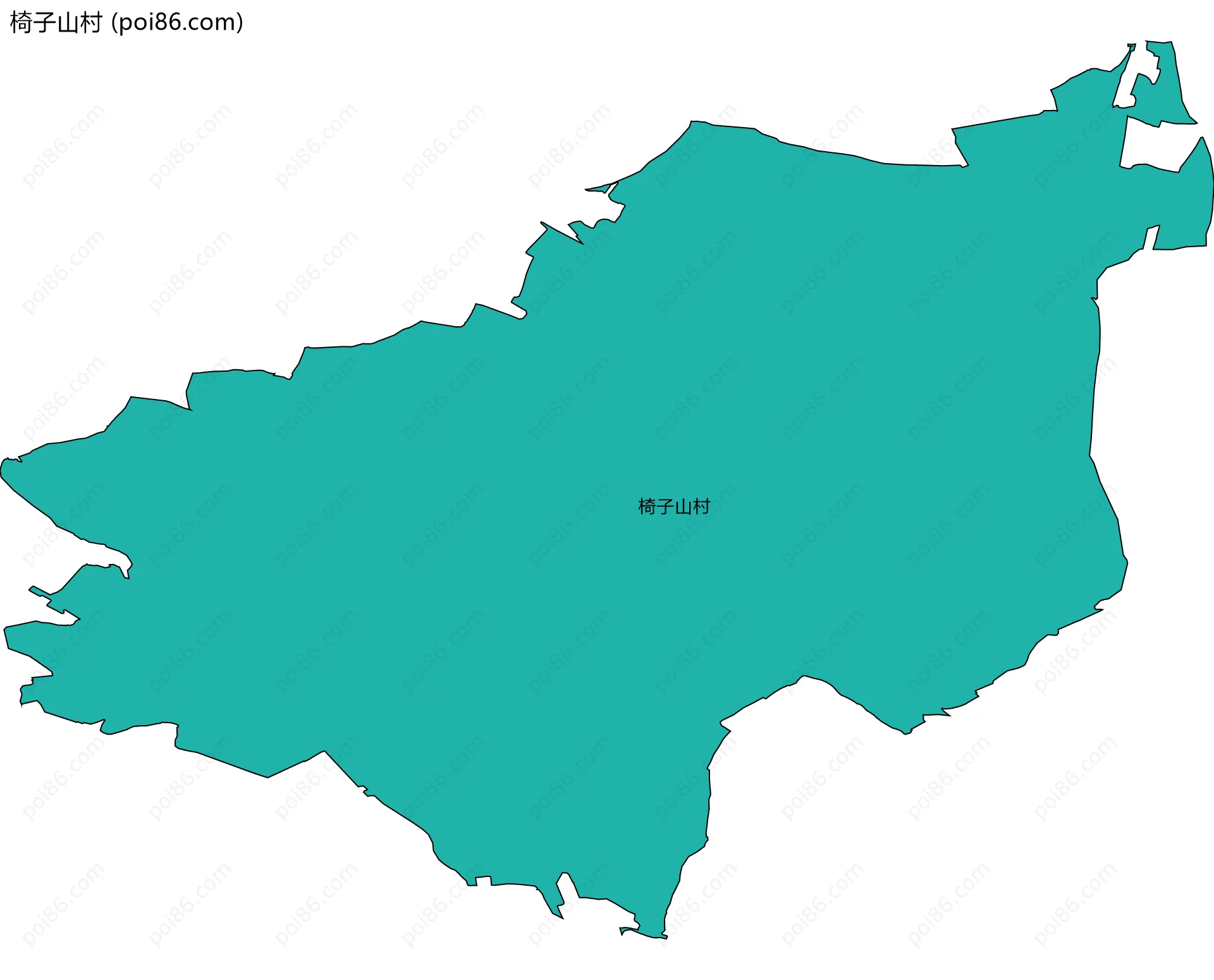 椅子山村边界地图