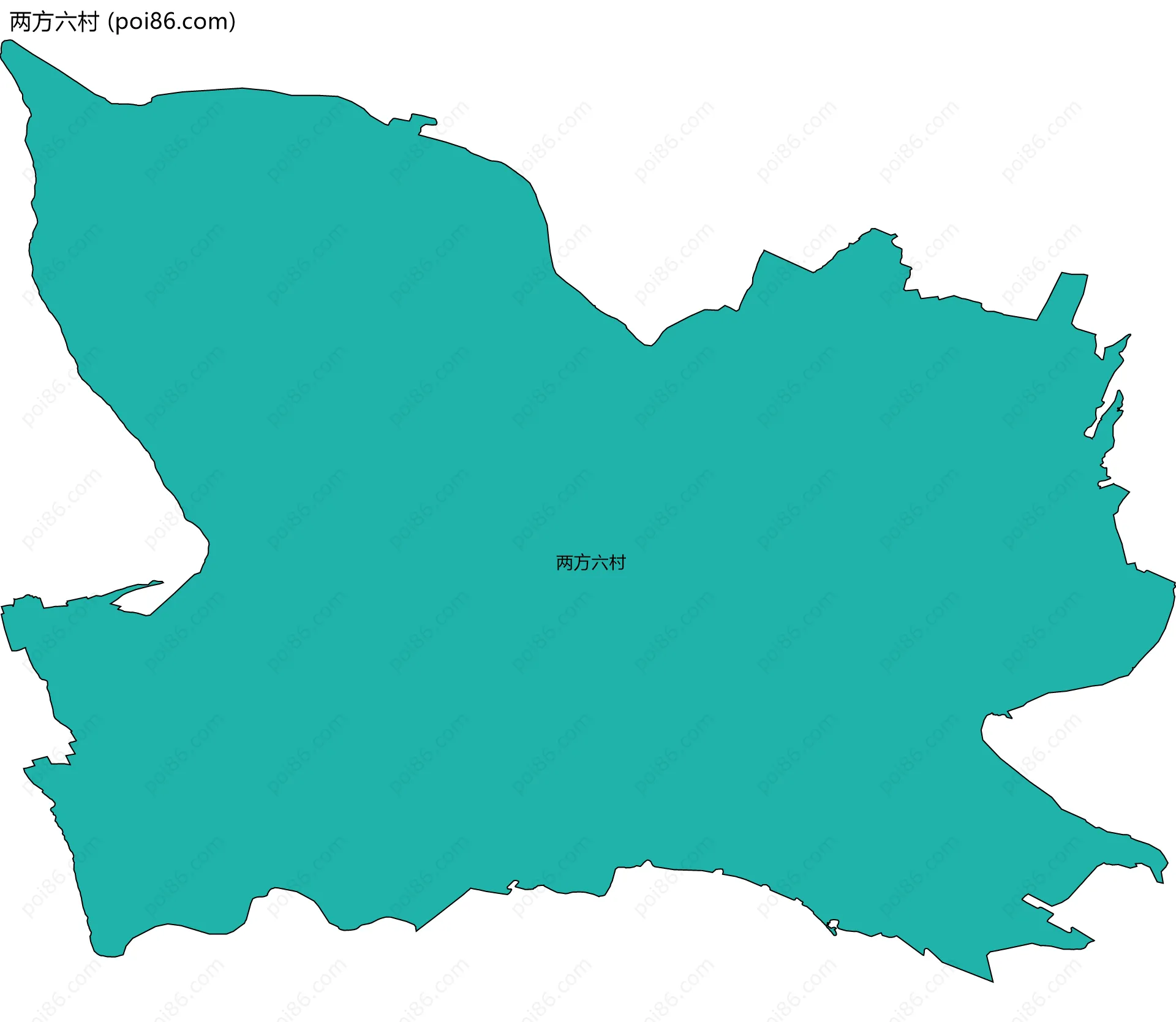 两方六村边界地图