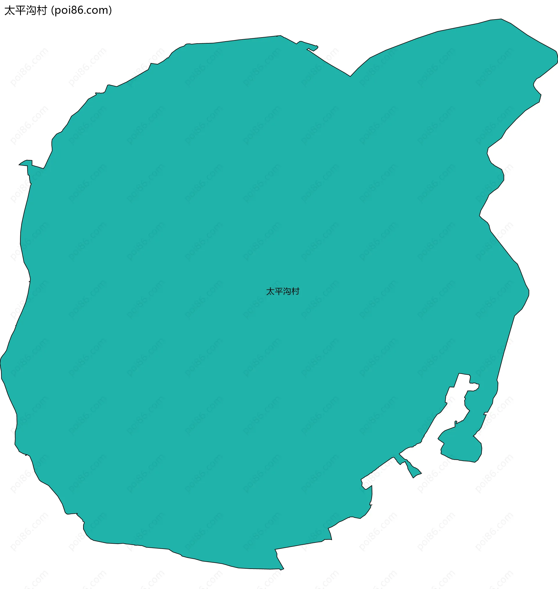 太平沟村边界地图