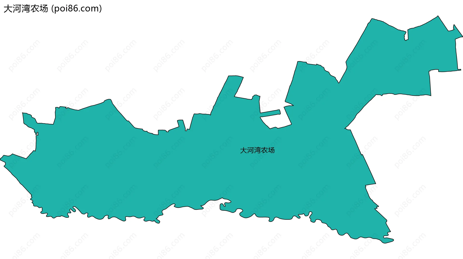 大河湾农场边界地图