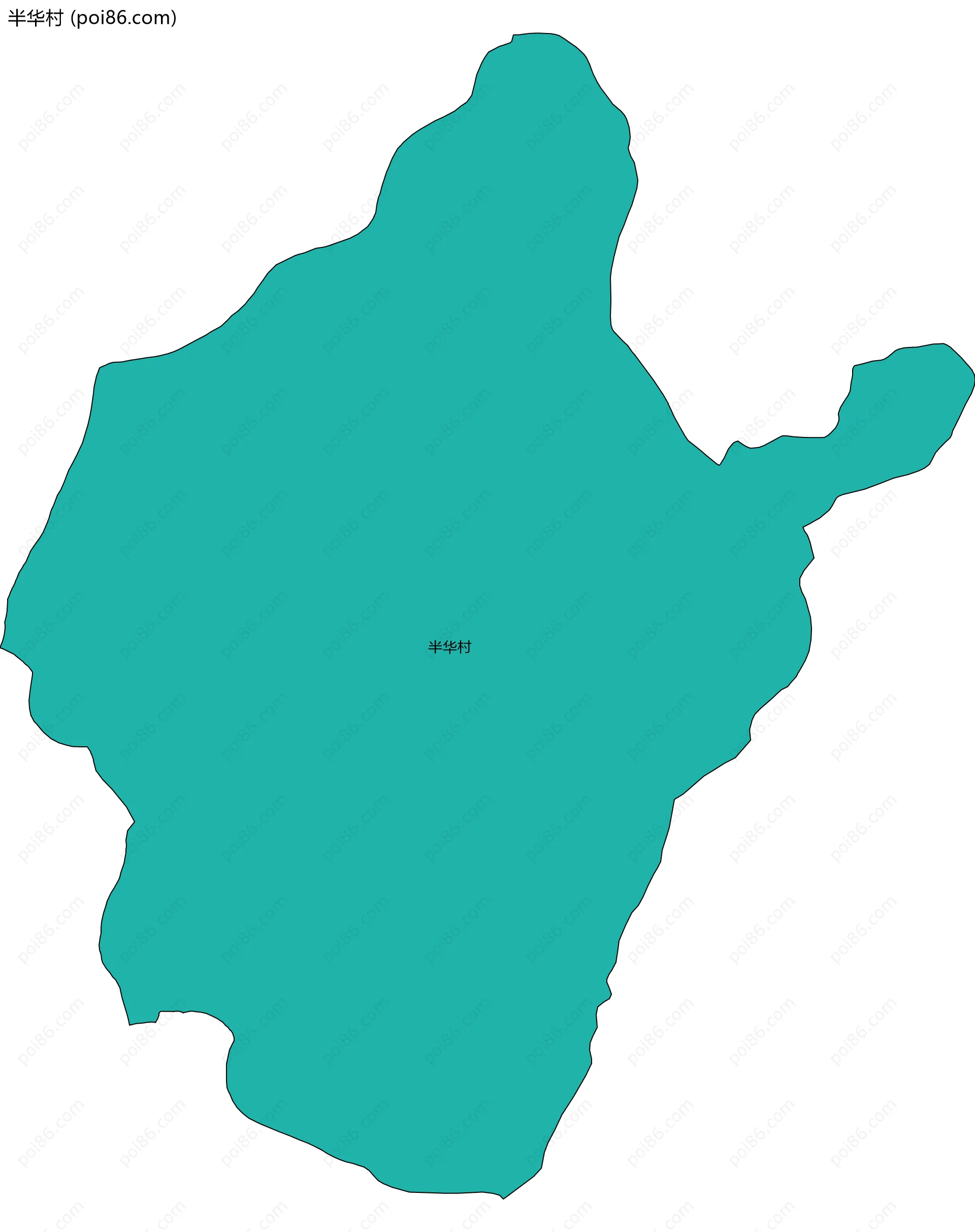 半华村边界地图