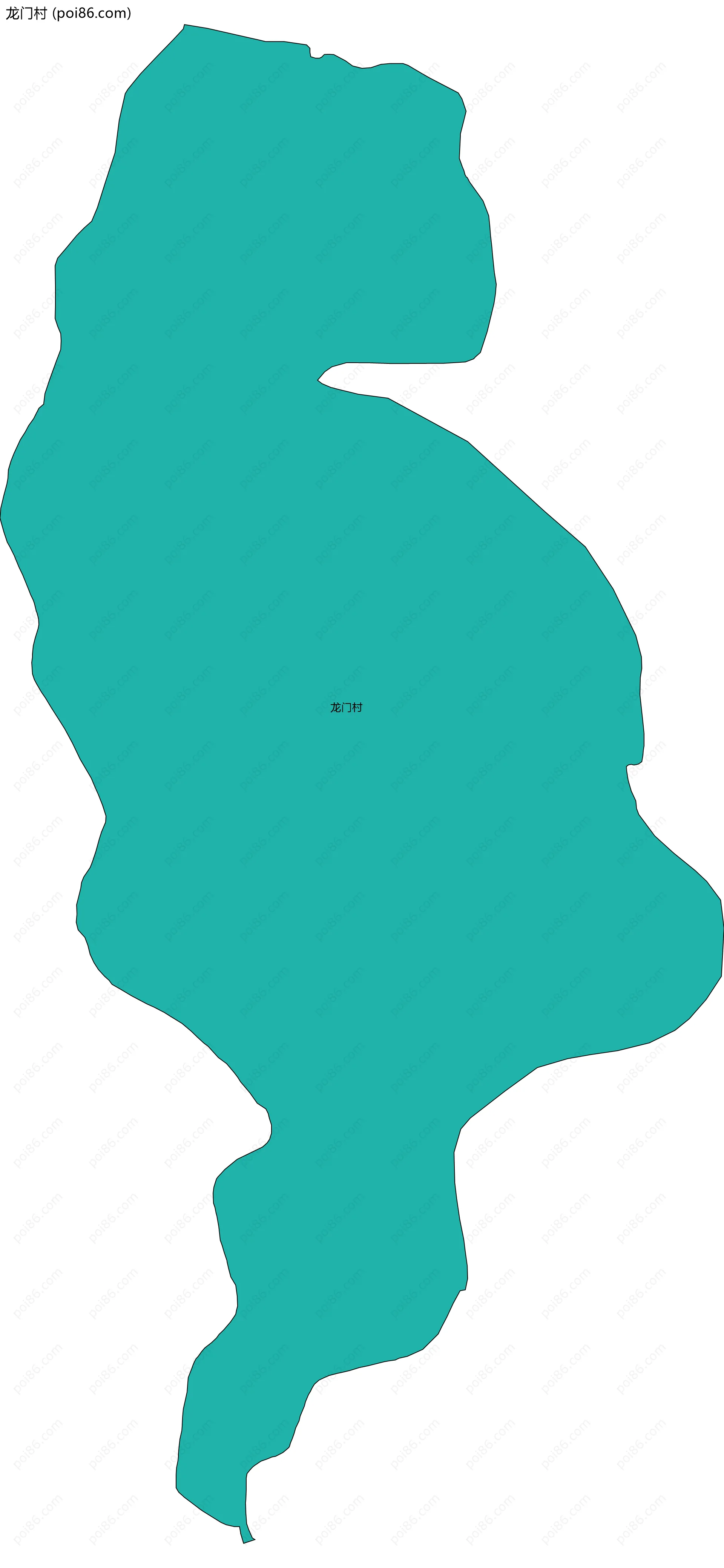 龙门村边界地图