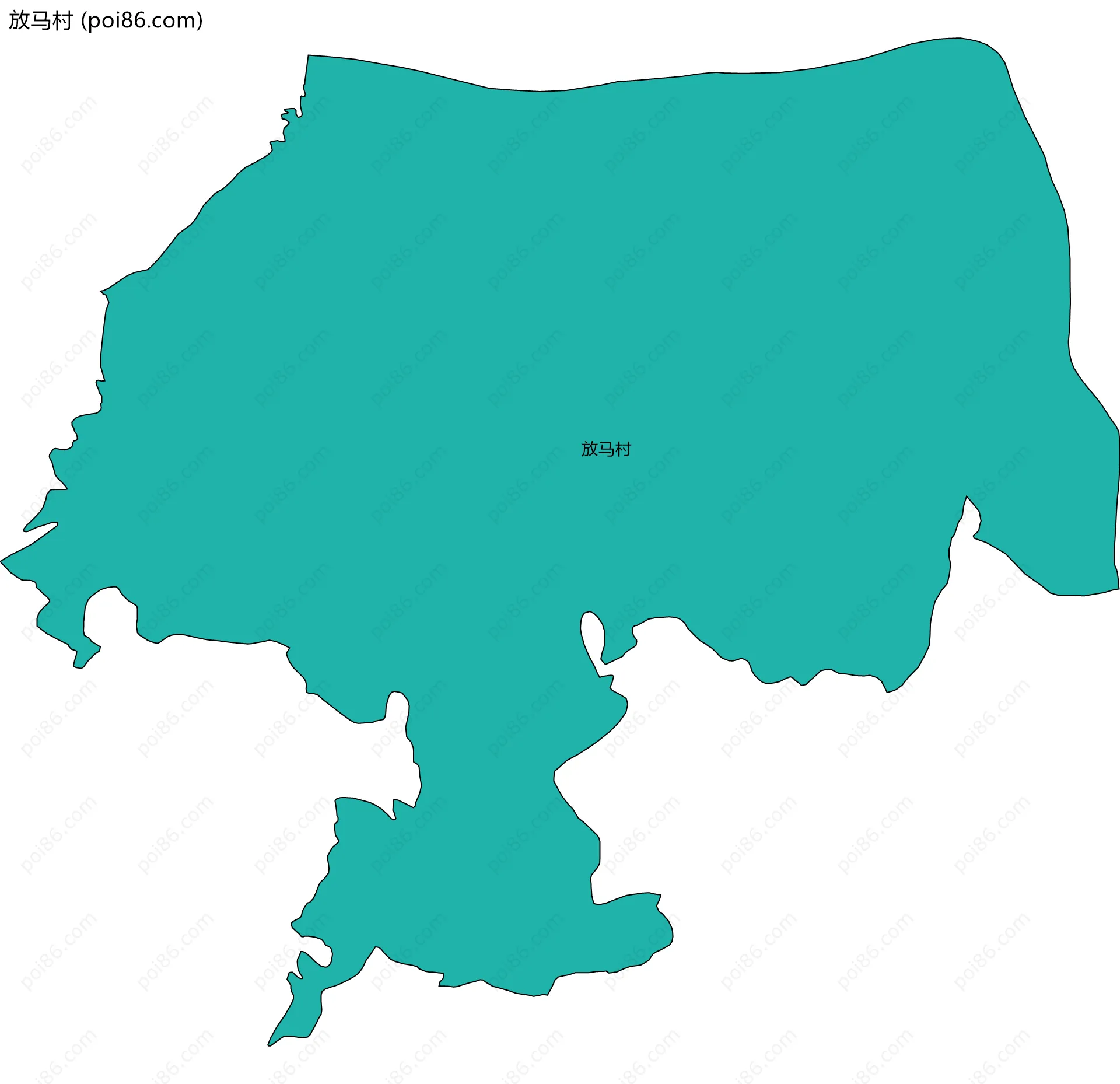 放马村边界地图