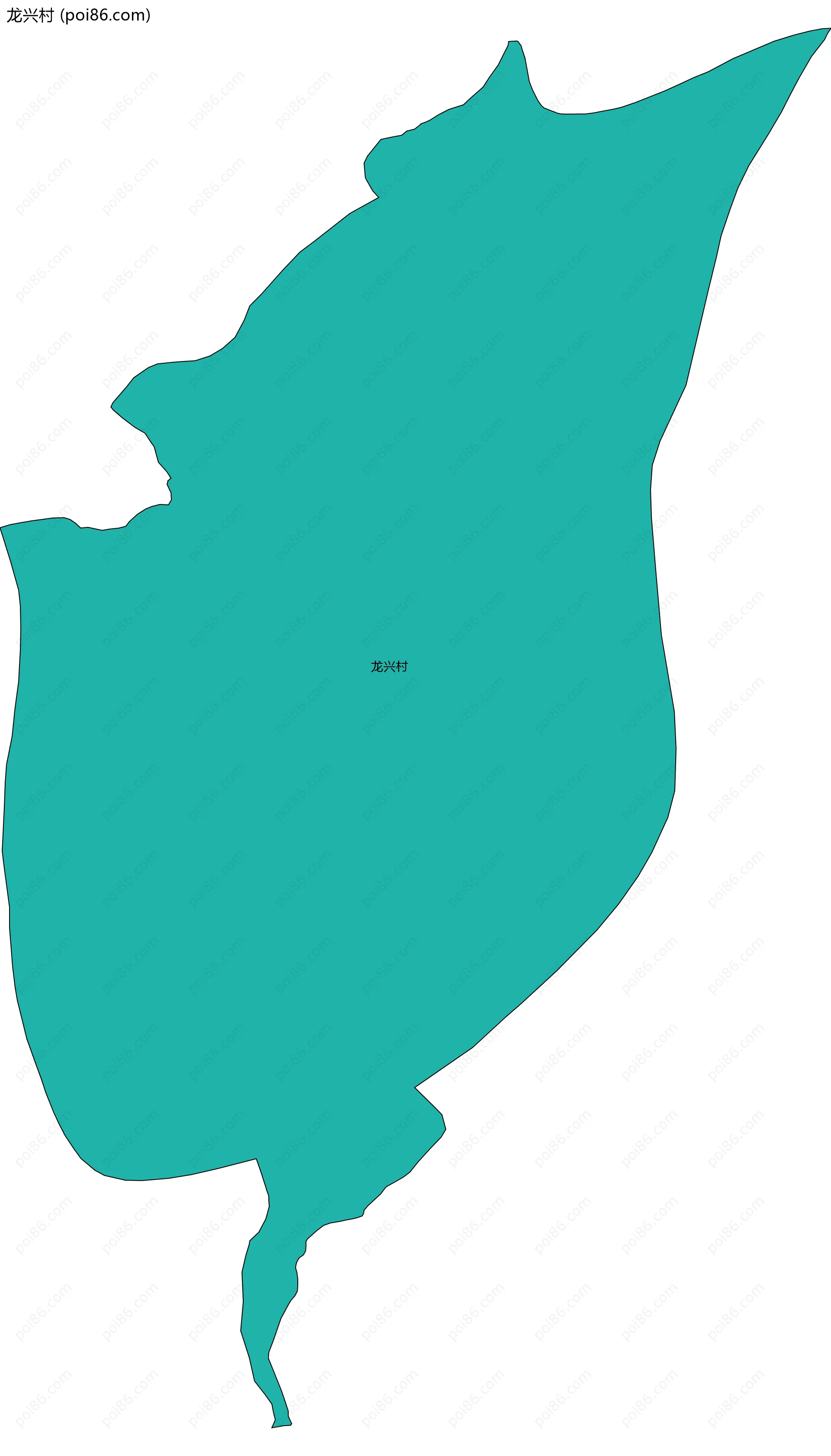 龙兴村边界地图