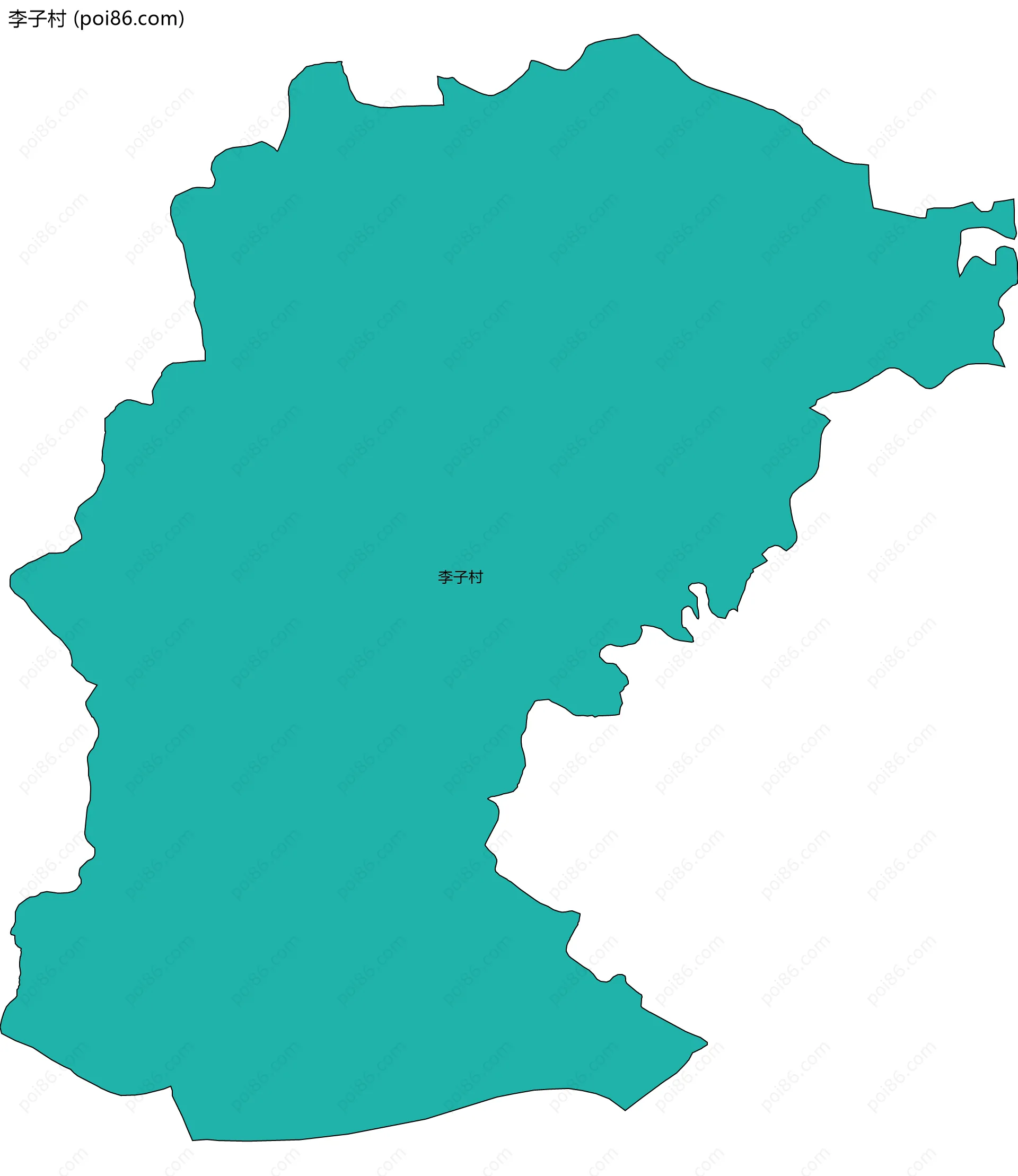 李子村边界地图