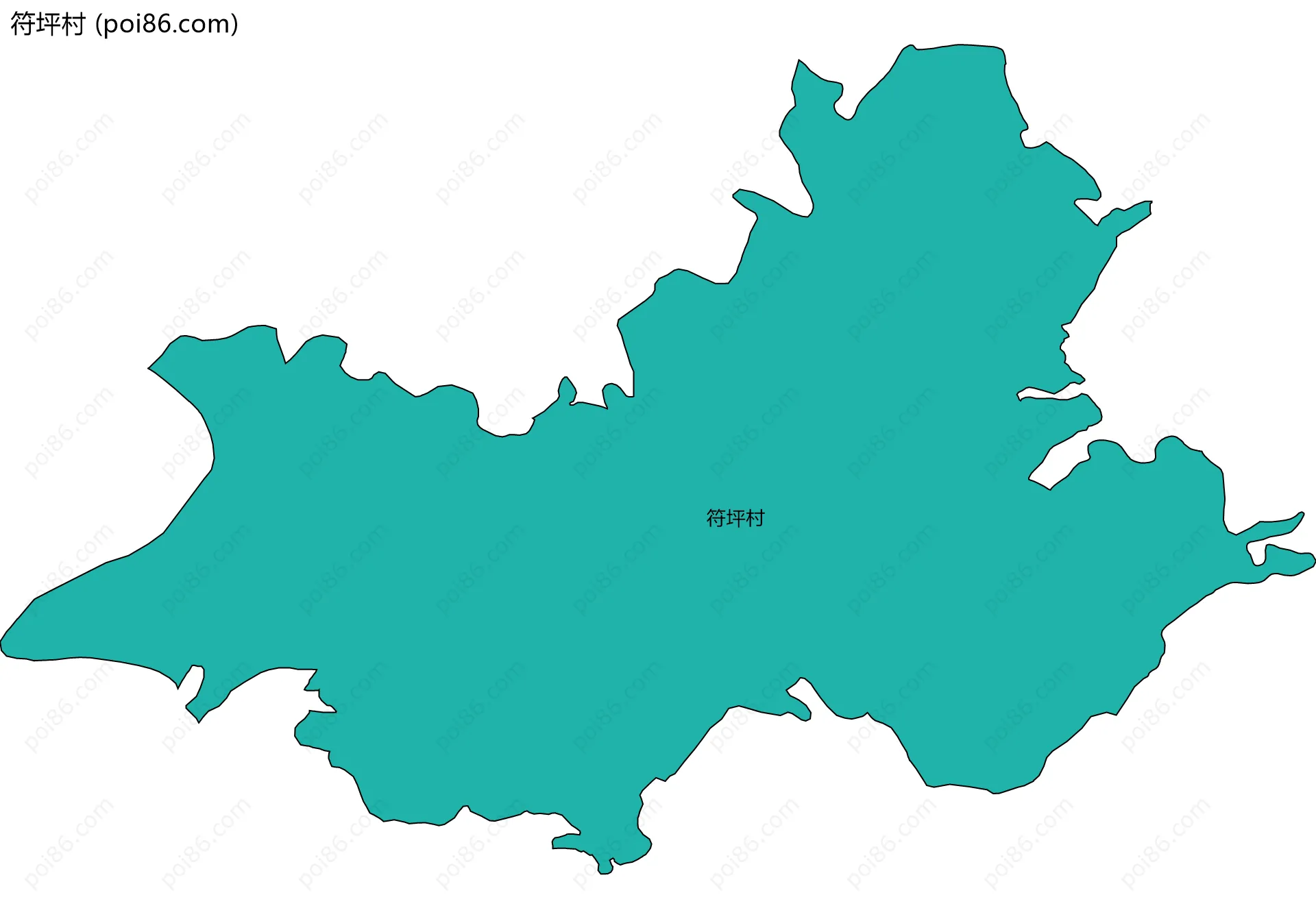 符坪村边界地图