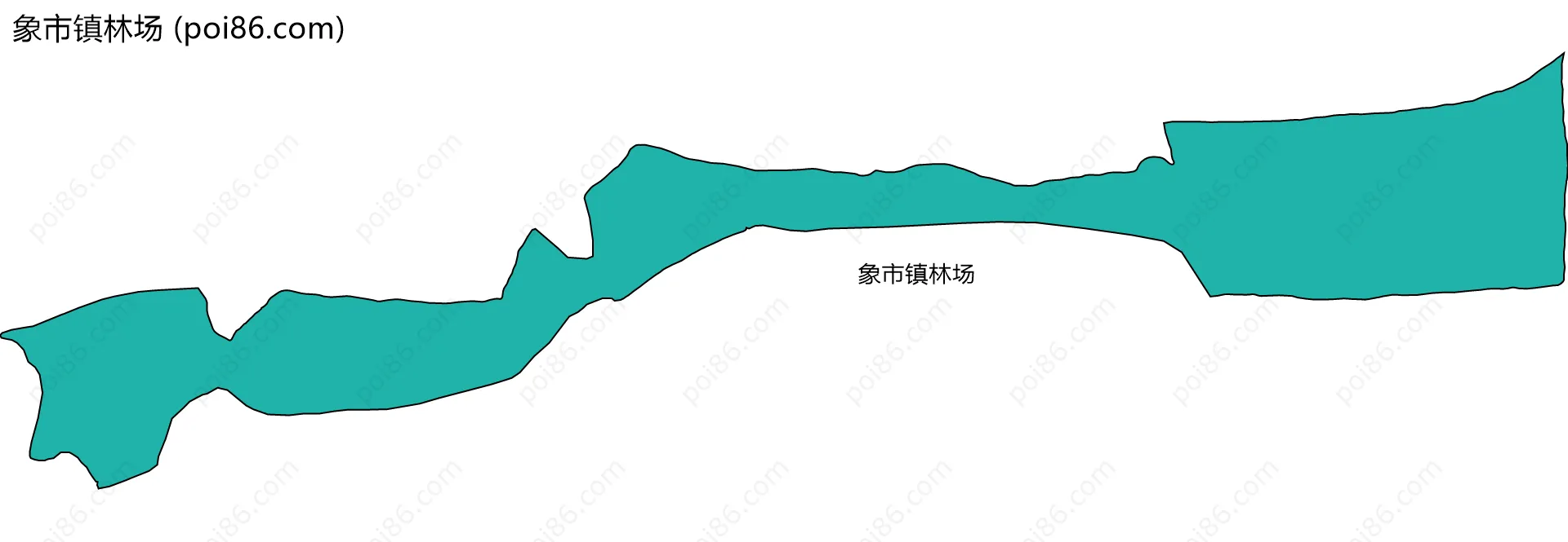 象市镇林场边界地图