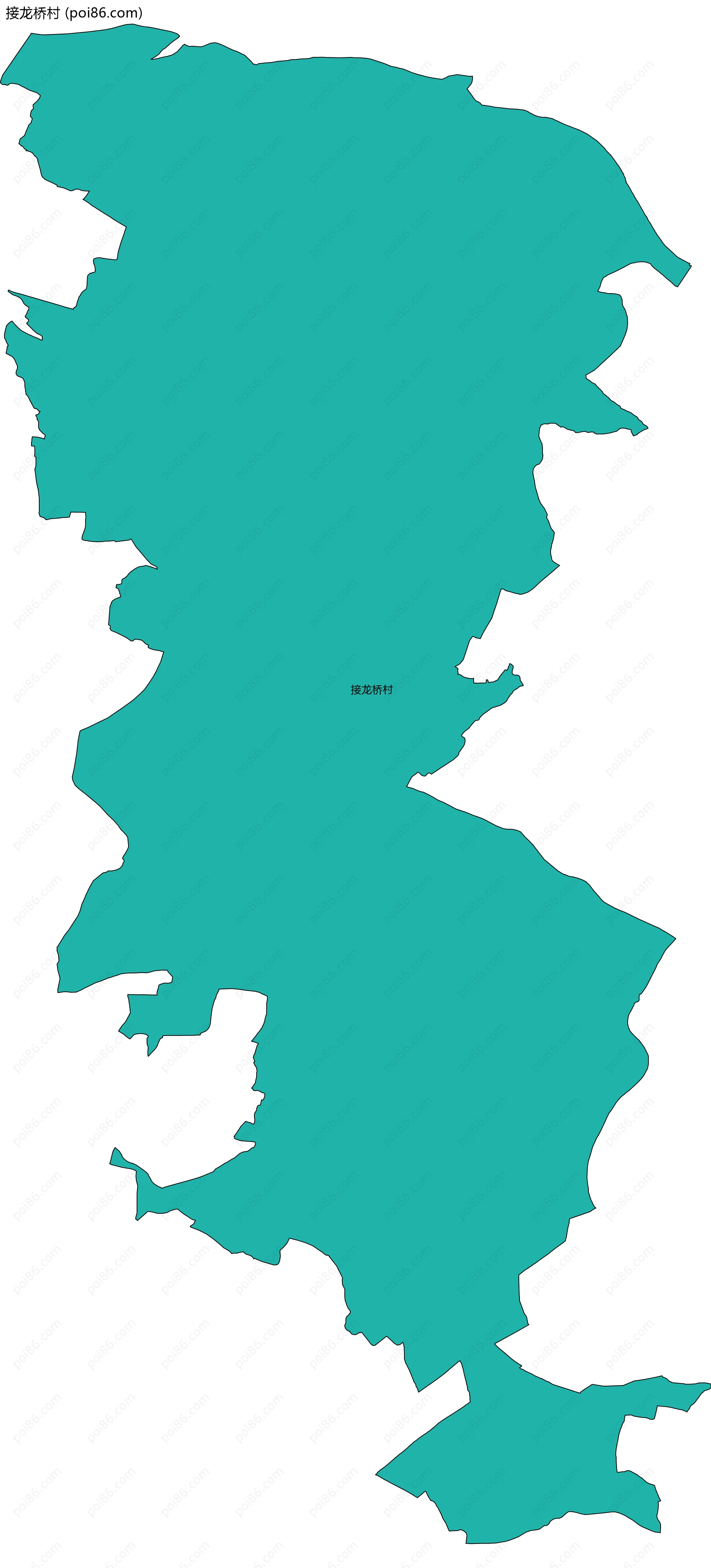 接龙桥村边界地图