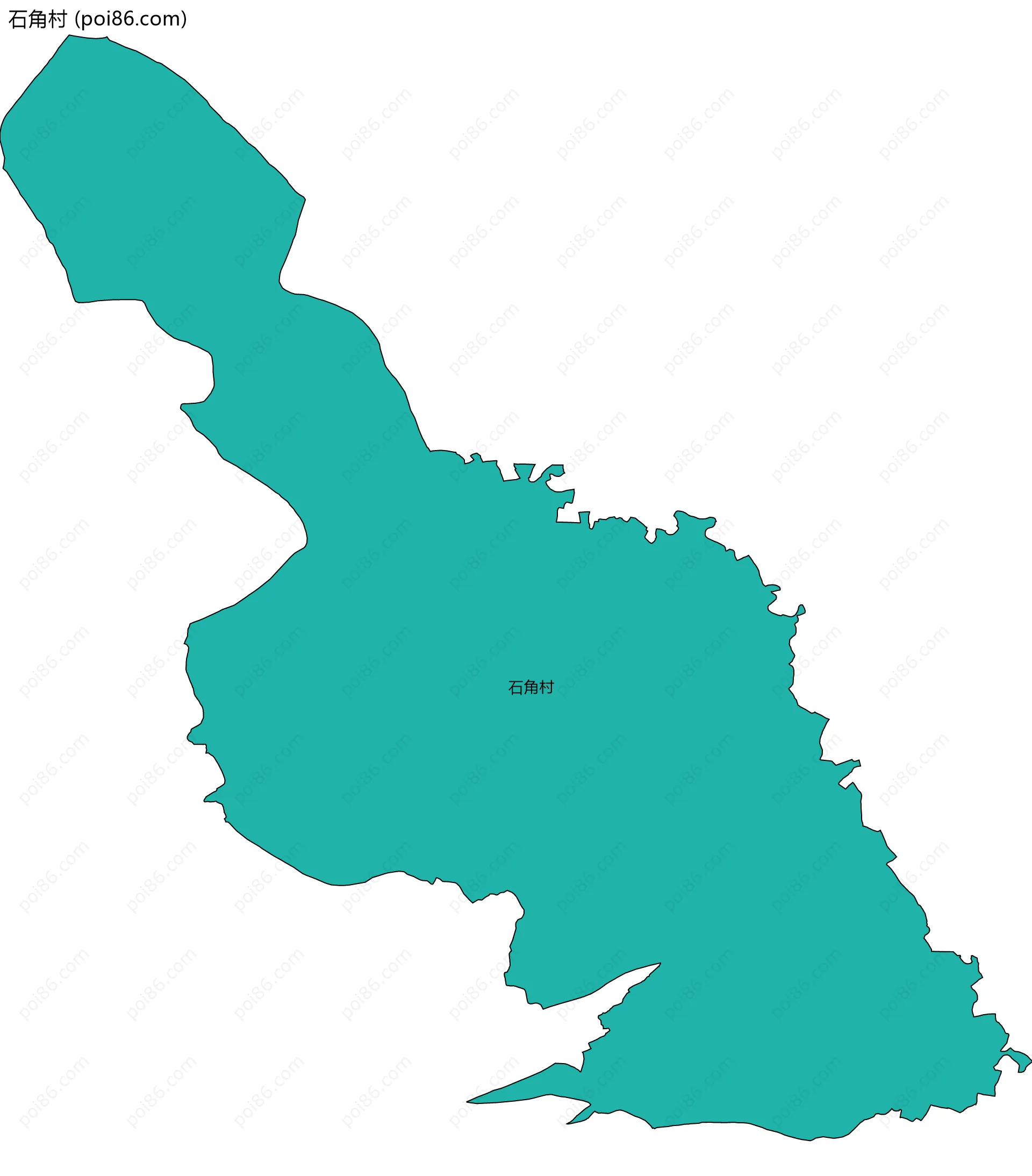 石角村边界地图