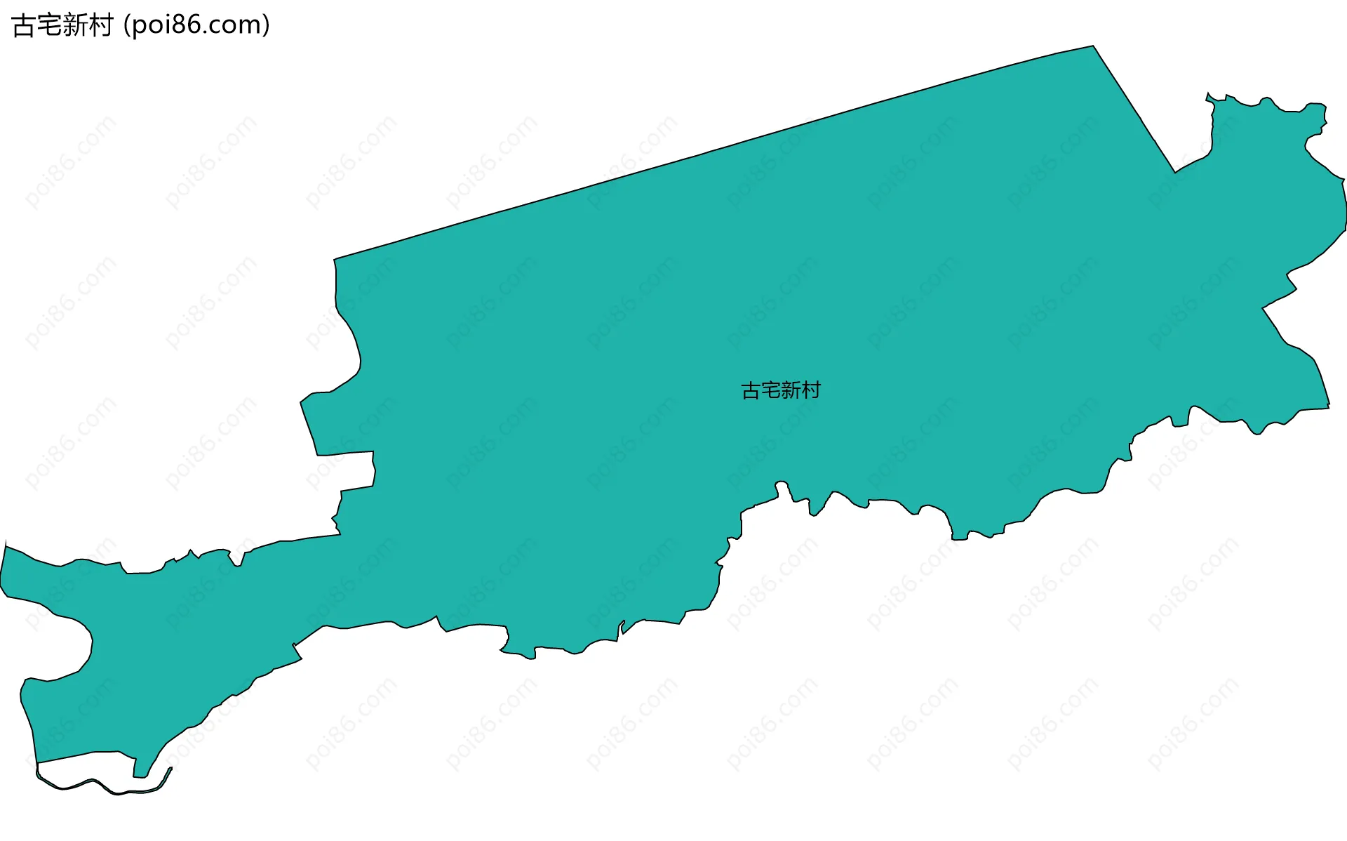 古宅新村边界地图
