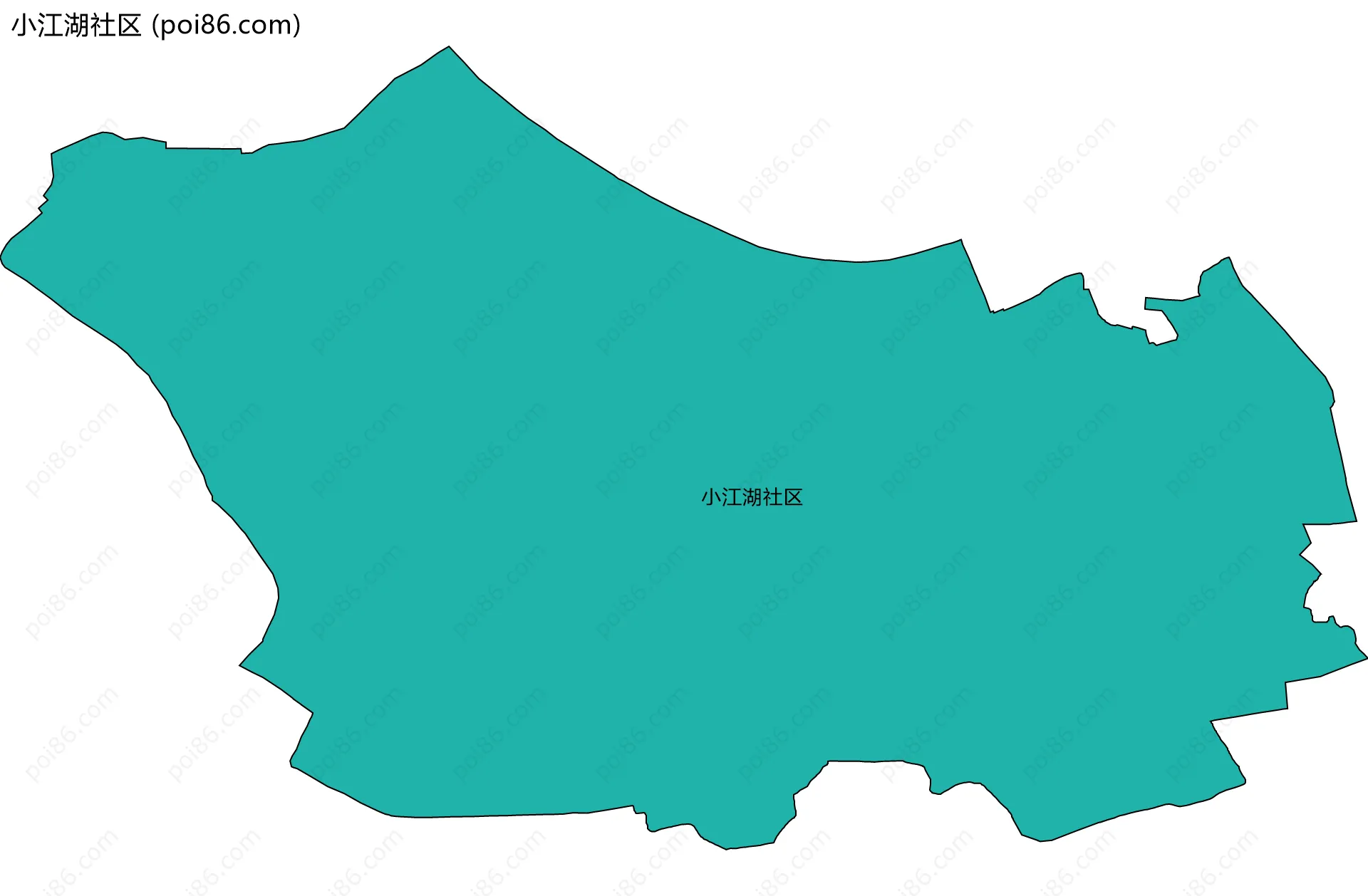 小江湖社区边界地图