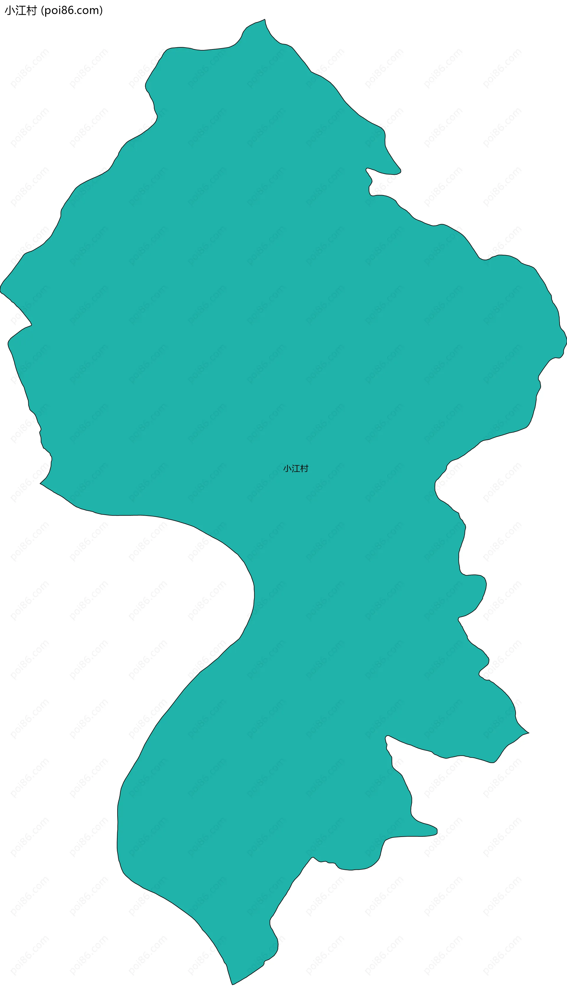 小江村边界地图