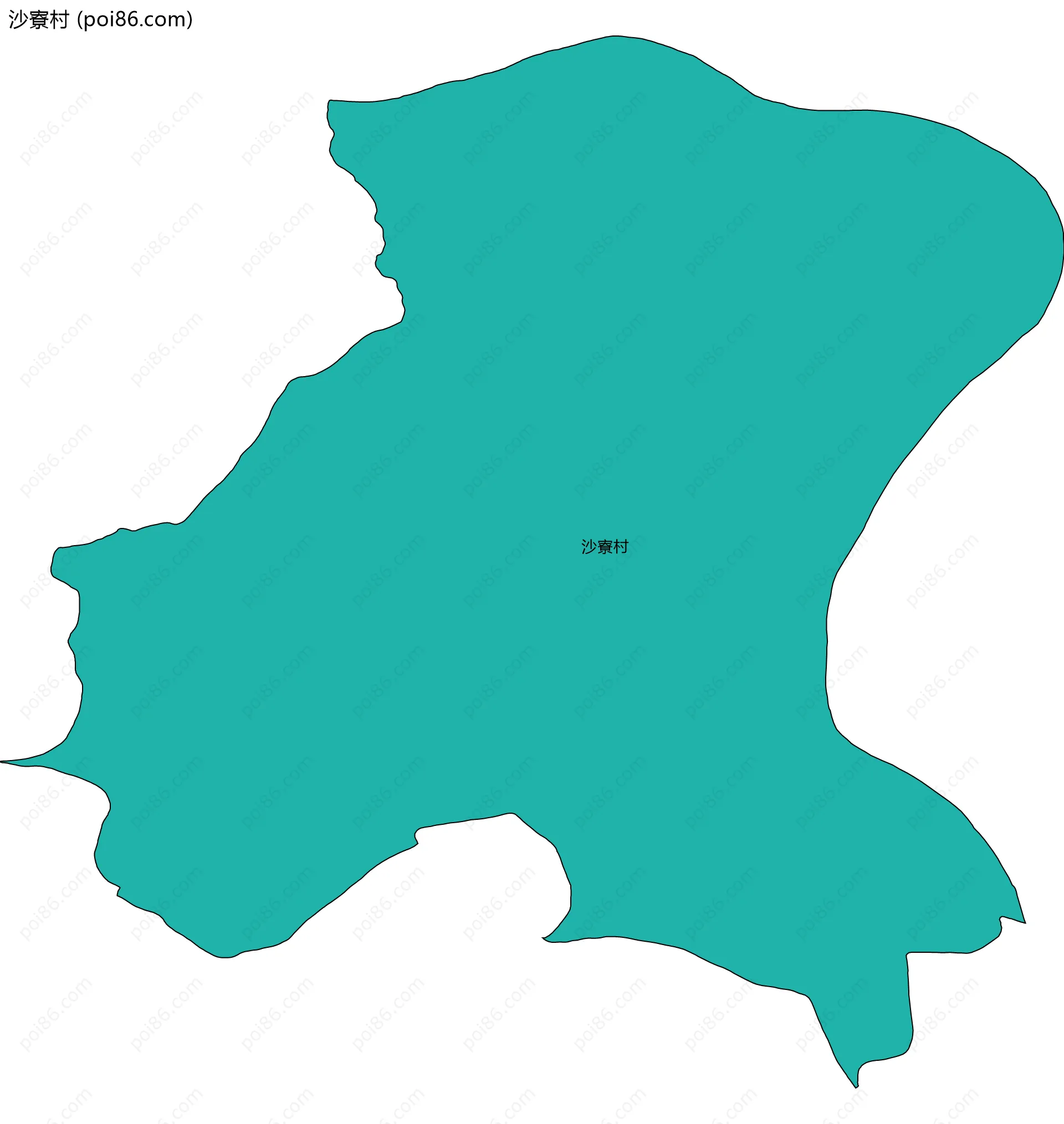 沙寮村边界地图